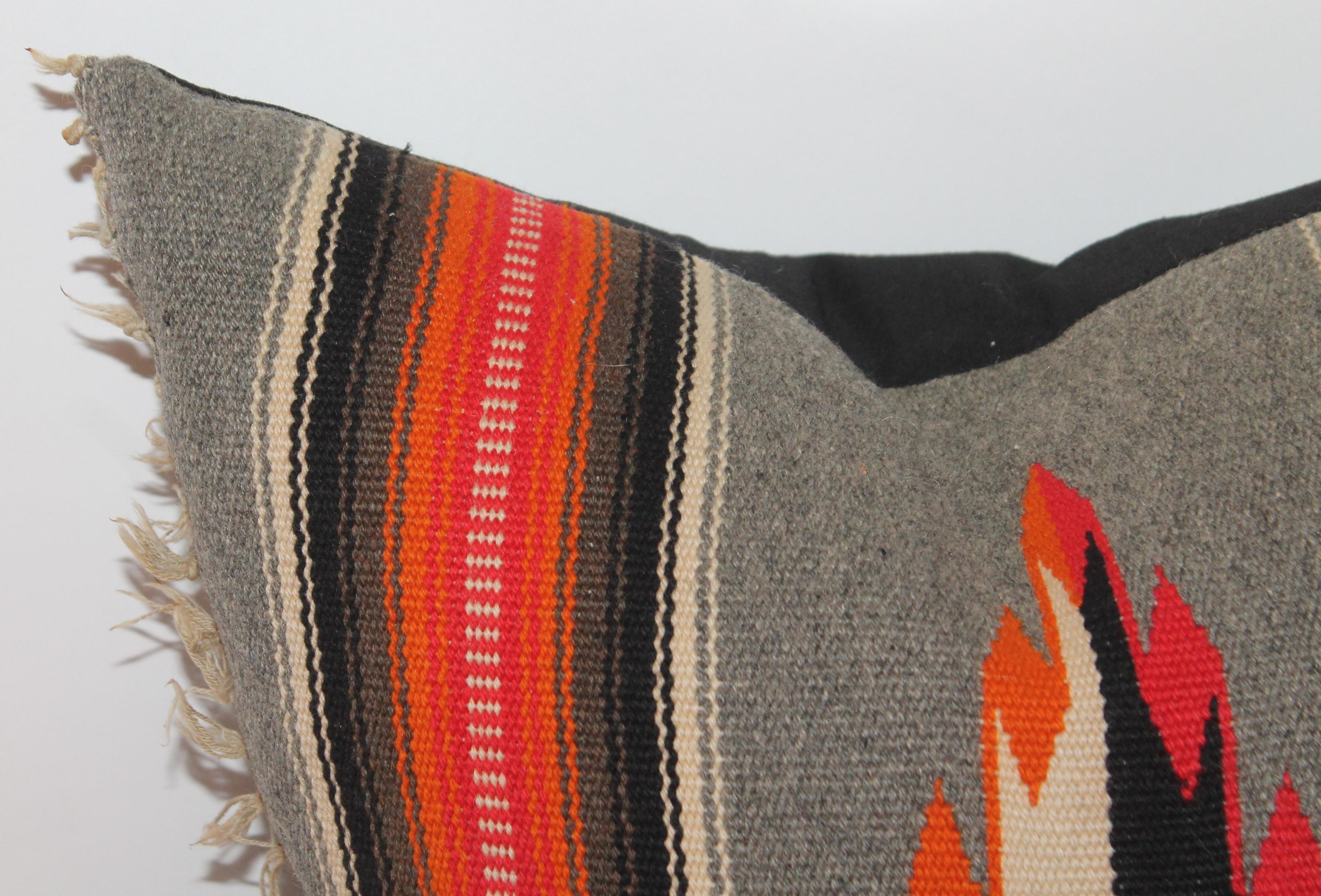 Mid-20th Century Collection of Four Mexican/ American Indian Weaving Serape Pillows