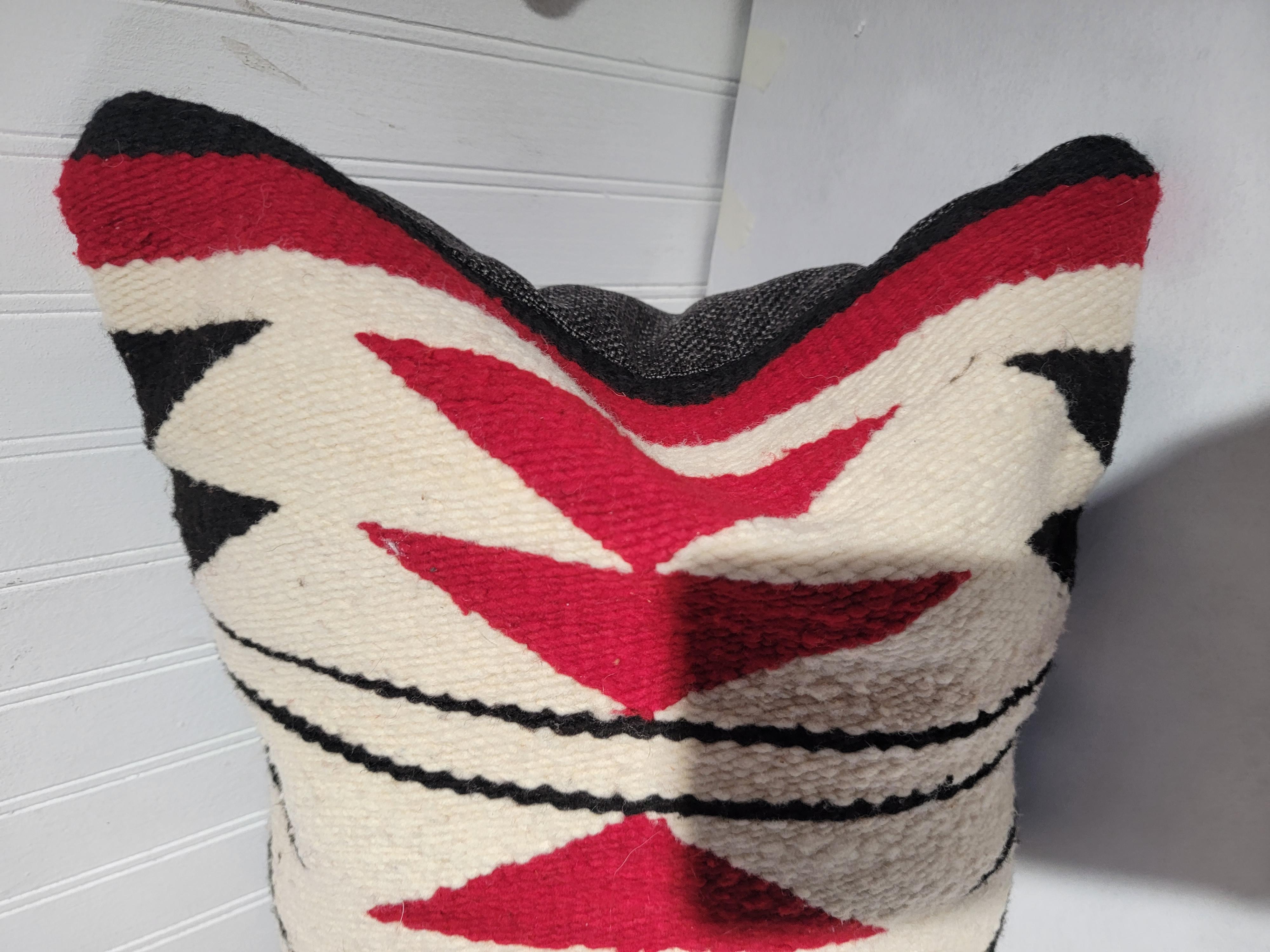 Collection of Four Navajo Weaving Bolster Pillows -4  For Sale 3