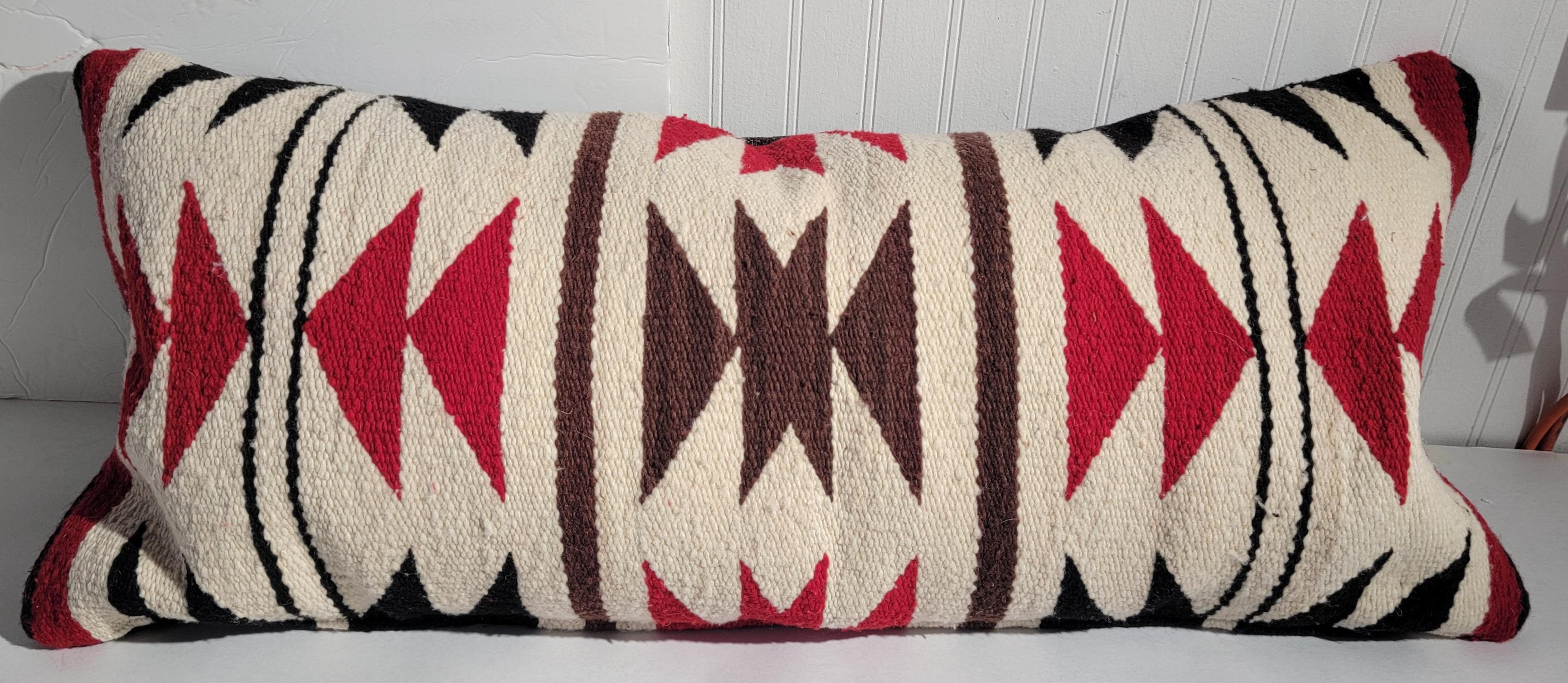 Collection of Four Navajo Weaving Bolster Pillows -4  For Sale 2