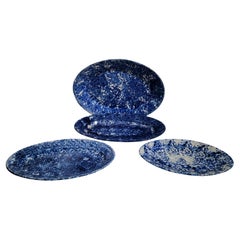 Colección de cuatro esponjas ovaladas de cerámica  Platos