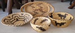 Collection of Four Papago American  Indian Baskets