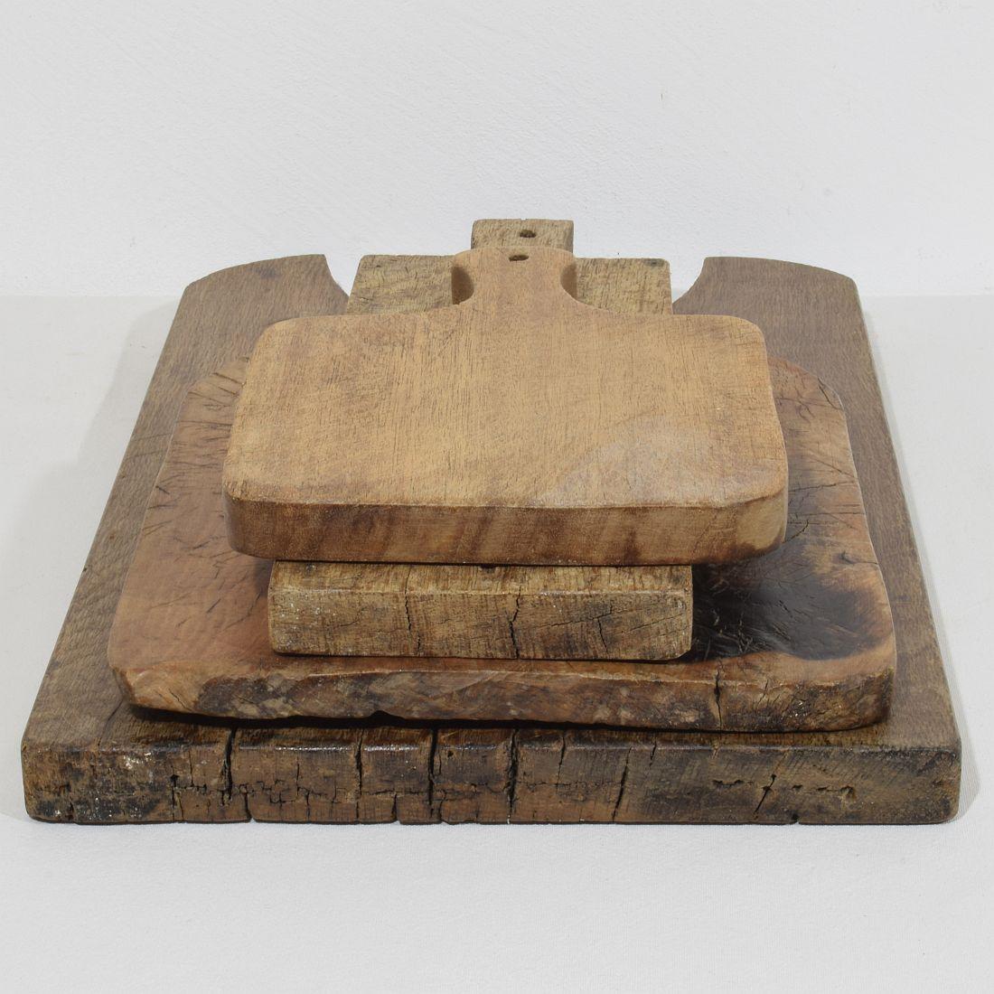 Collection of Four Rare French, 19th Century, Wooden Chopping or Cutting Boards 15