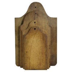 Antique Collection of Four Rare French, 19th Century, Wooden Chopping or Cutting Boards