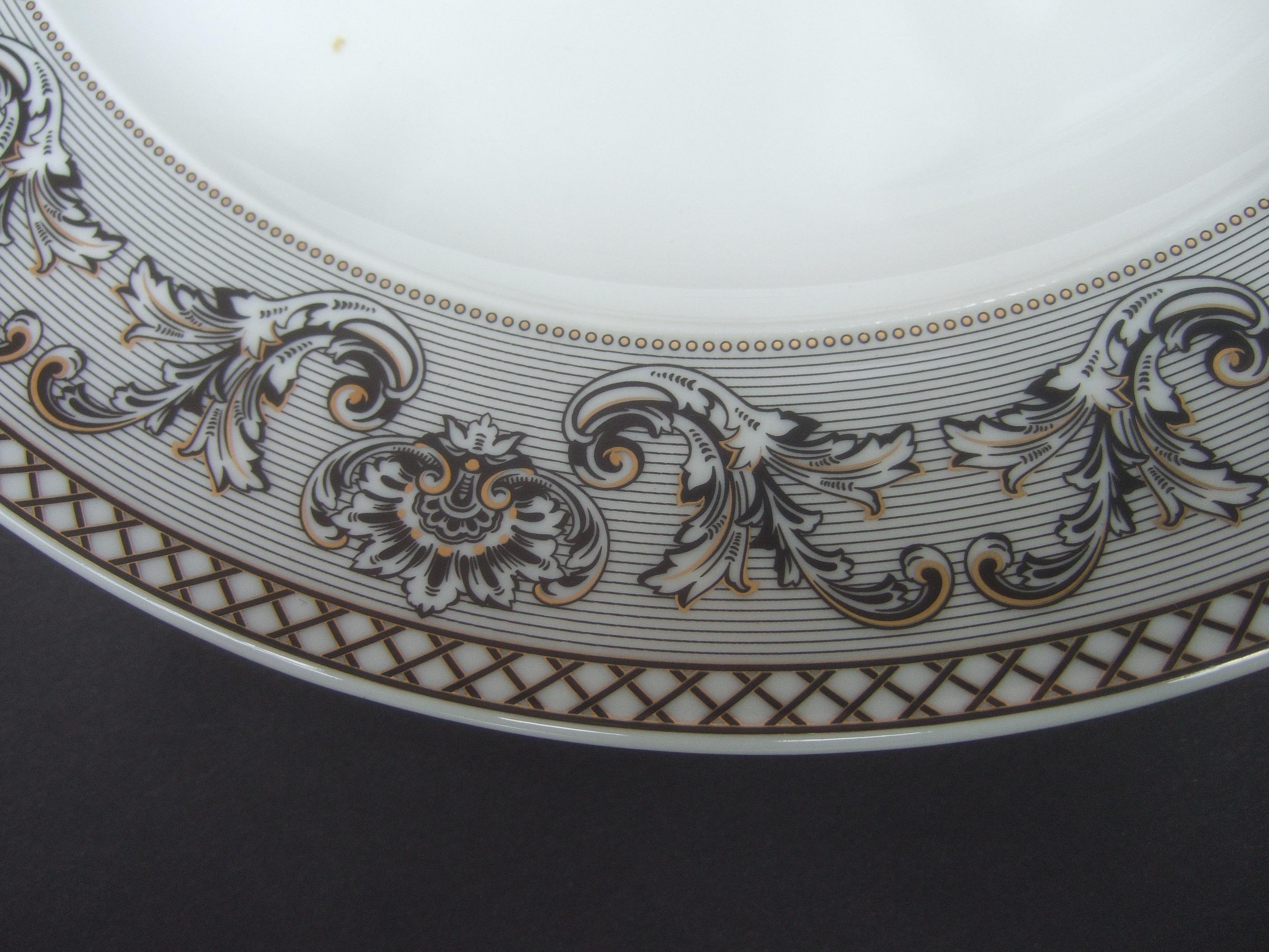 Collection of Four Versace for Rosenthal Porcelain Dining Plates circa 1990s 6
