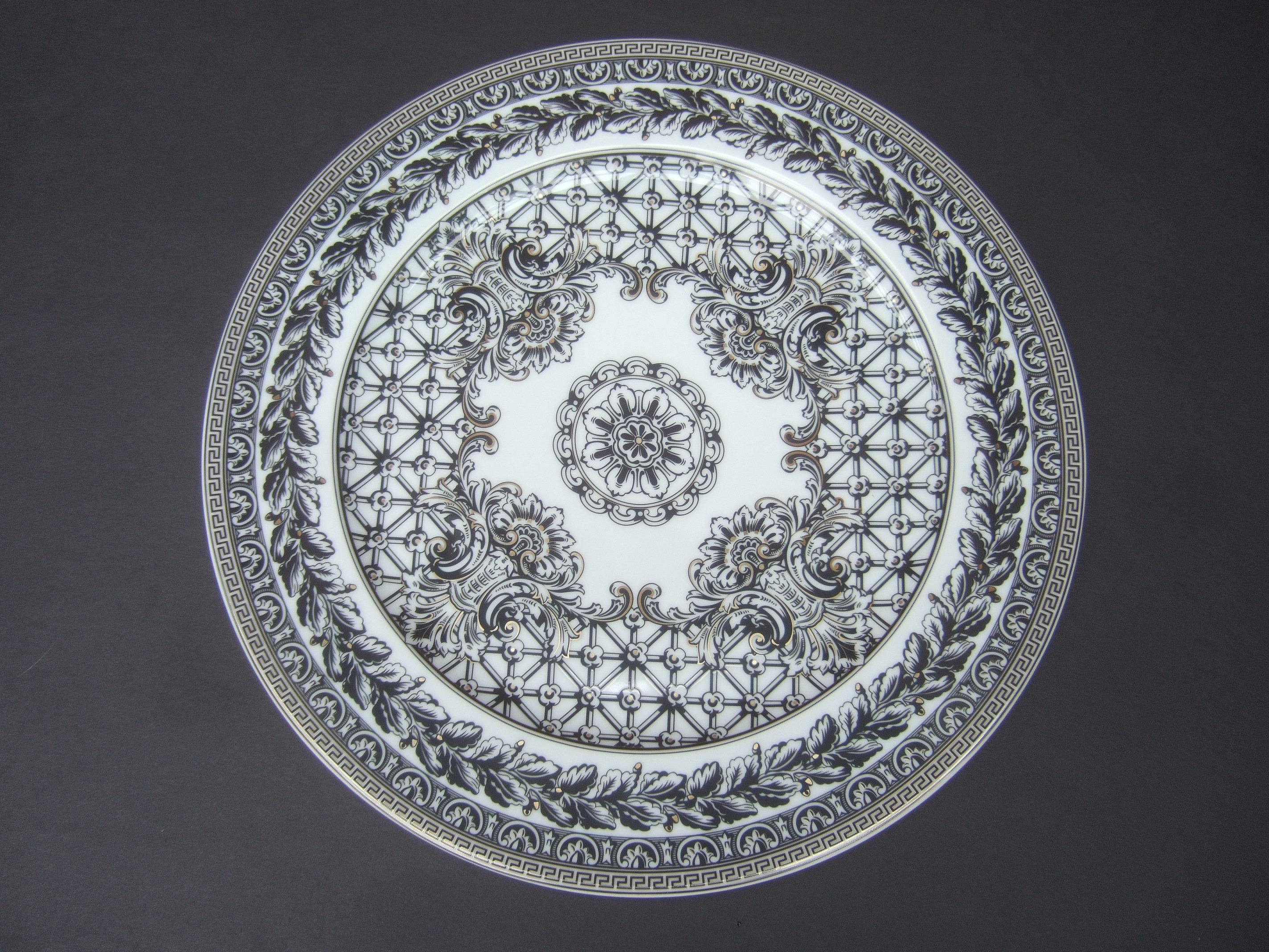 Collection of Four Versace for Rosenthal Porcelain Dining Plates circa 1990s 7