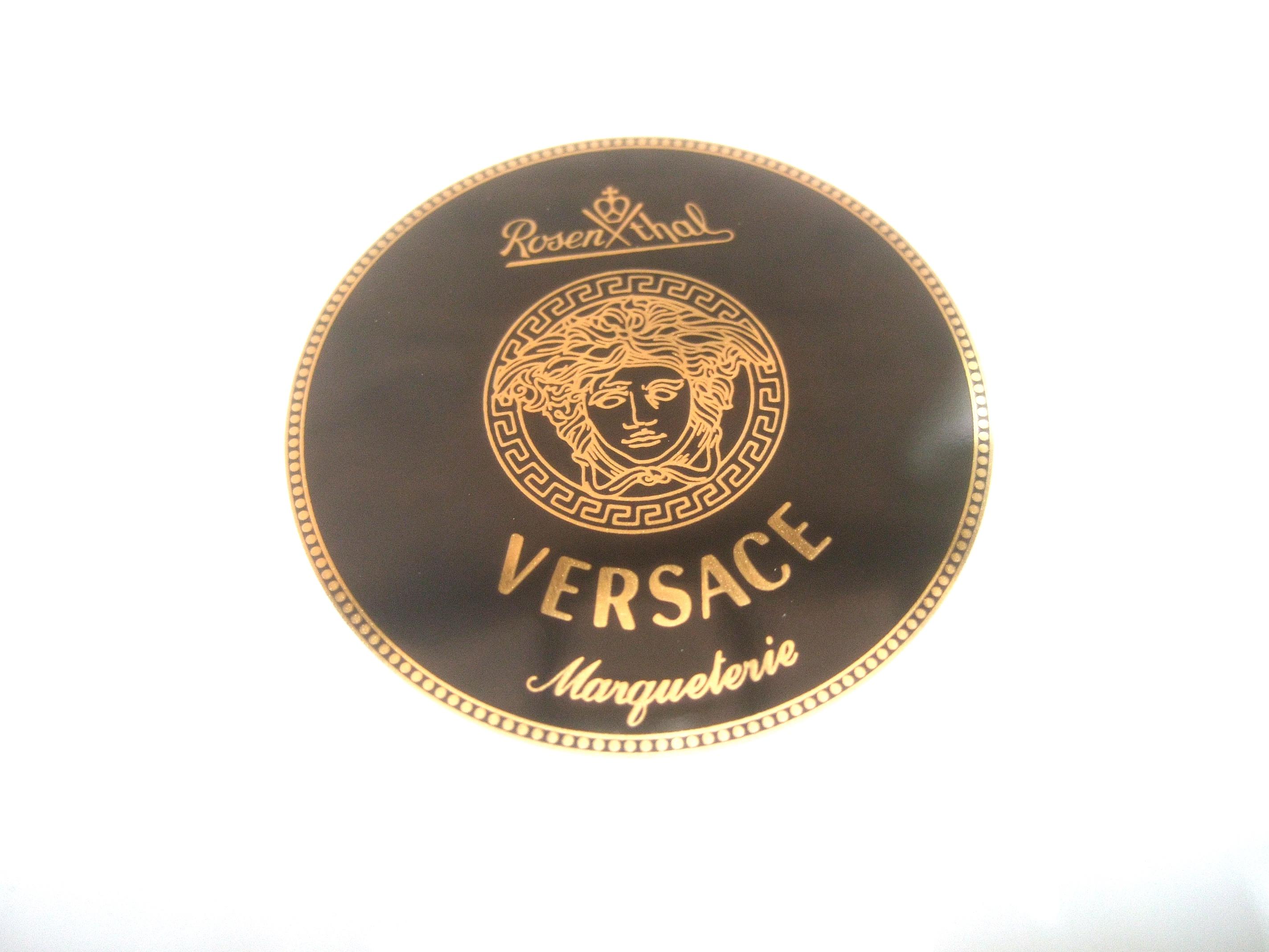 Collection of Four Versace for Rosenthal Porcelain Dining Plates circa 1990s 1