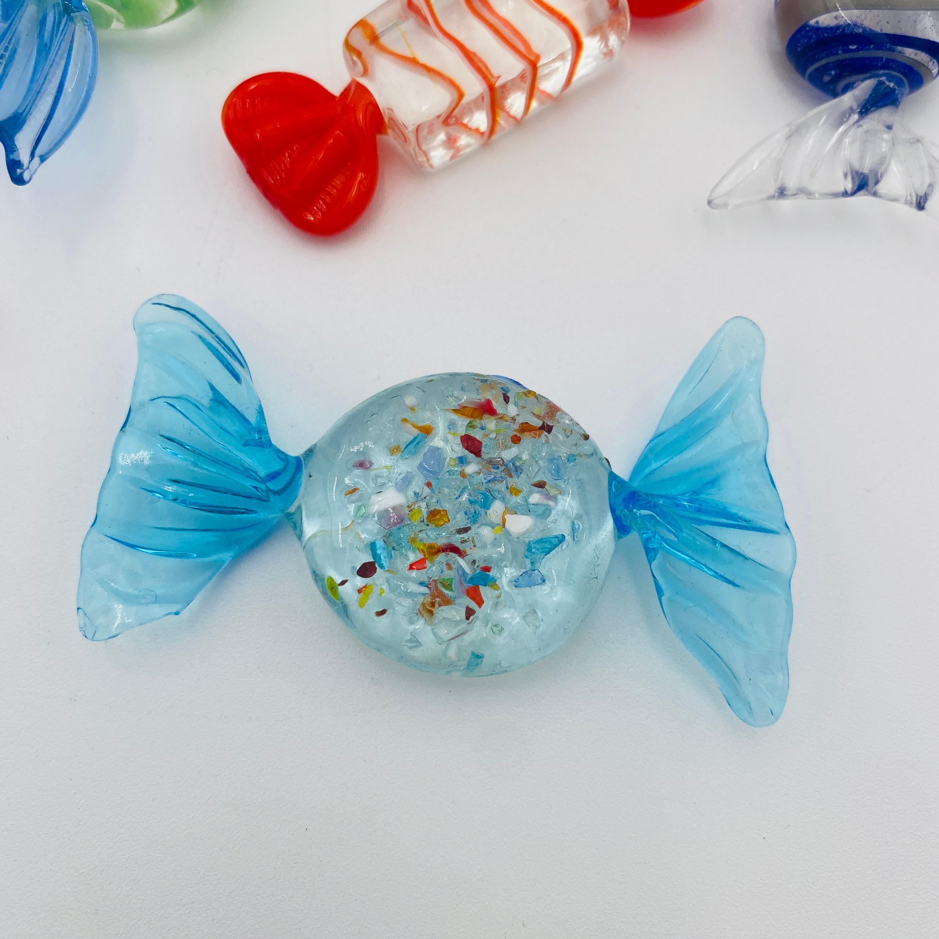 Mid-Century moderno Collection'S di quattordici caramelle incartate in vetro artistico di Murano 1960s