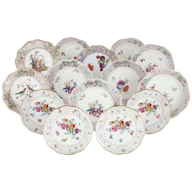 Six Rococo Sèvres Style Porcelain Plates For Sale at 1stDibs | rococo ...