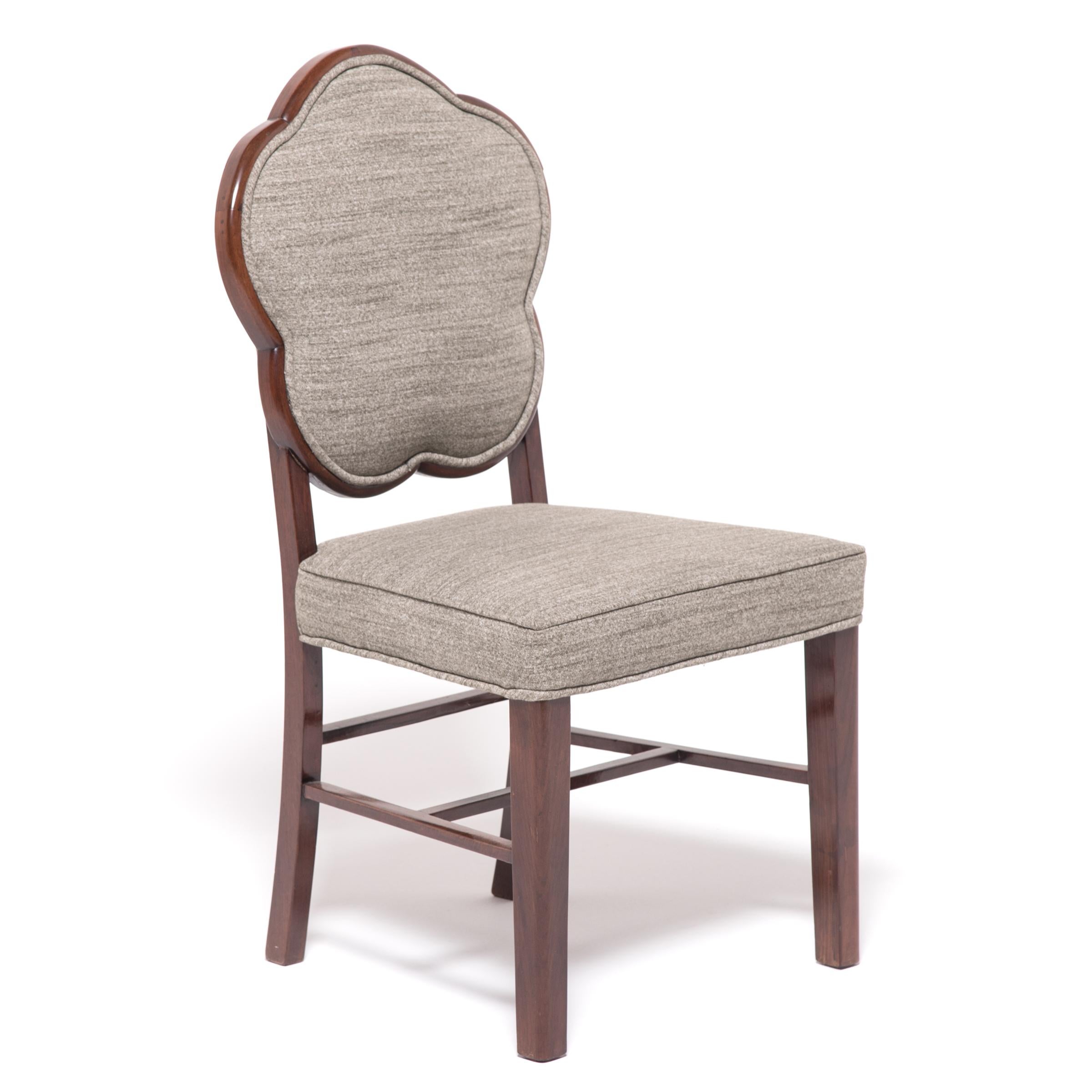 Chinese Collection of Fourteen Shanghai Deco Rosewood Dining Chairs