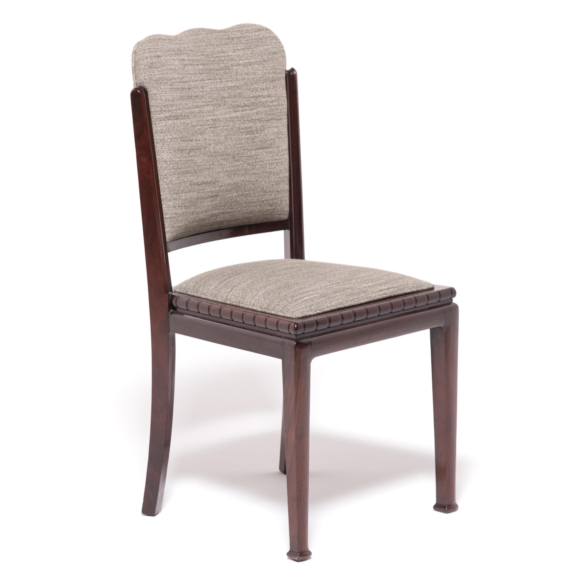 20th Century Collection of Fourteen Shanghai Deco Rosewood Dining Chairs