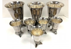 Collection Of Fox Head Stirrup Trophy Cups
