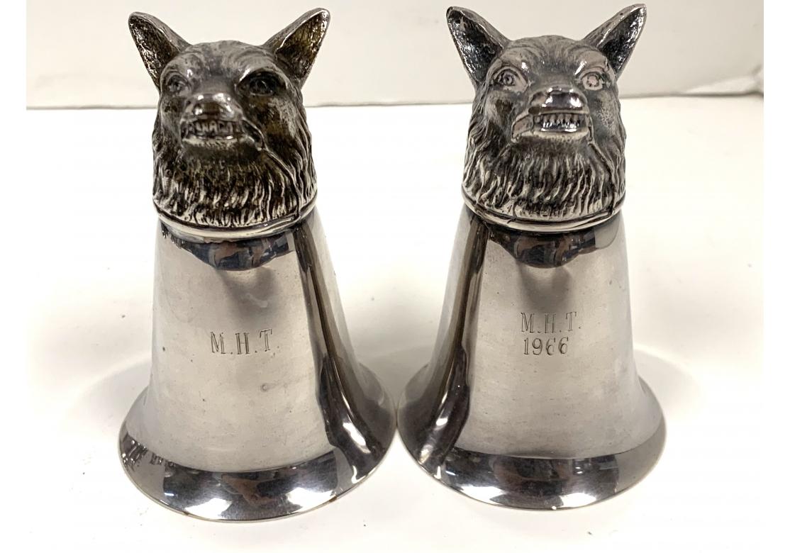 Collection Of Fox Head Stirrup Trophy Cups  3