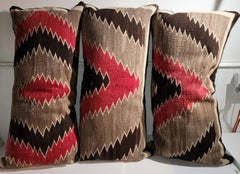 Collection of Geometric Navajo Weaving Bolster Pillows