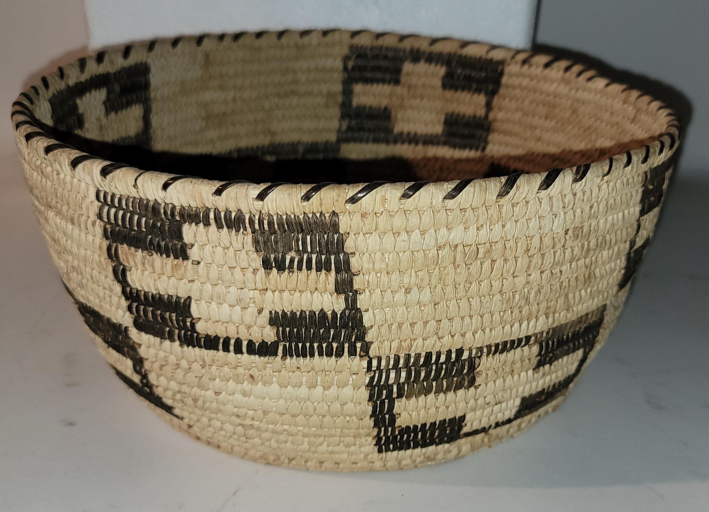 American Collection of Geometric Pima Indian Baskets -4 For Sale