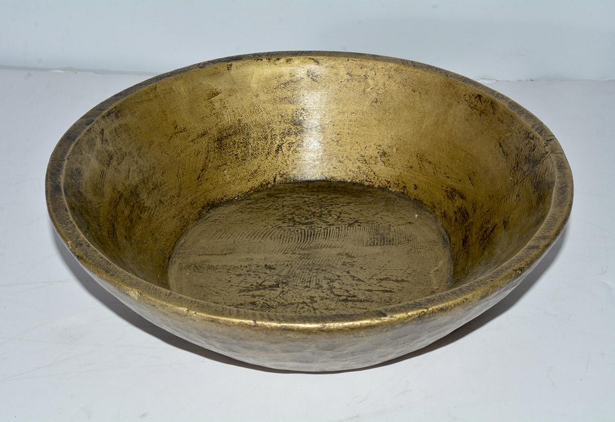 Asian Collection of Gold Giltwood Serving Bowls