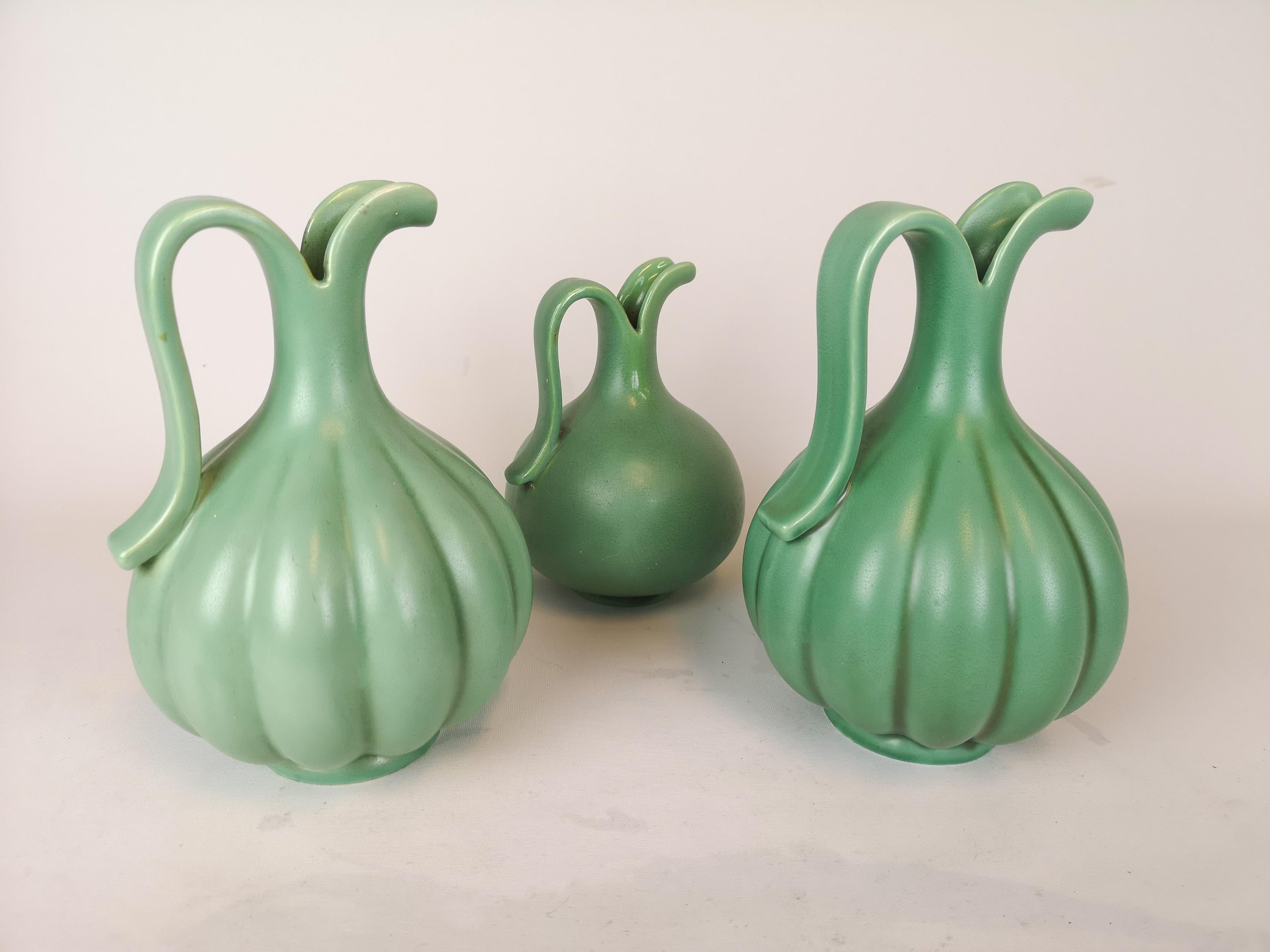 Collection of Green Art Deco Pieces Made in Sweden, 1930s-1940s In Good Condition In Hillringsberg, SE