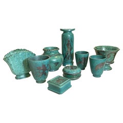 Collection of Gustavsberg "Argenta" Ceramics, Wilhelm Kage Designed