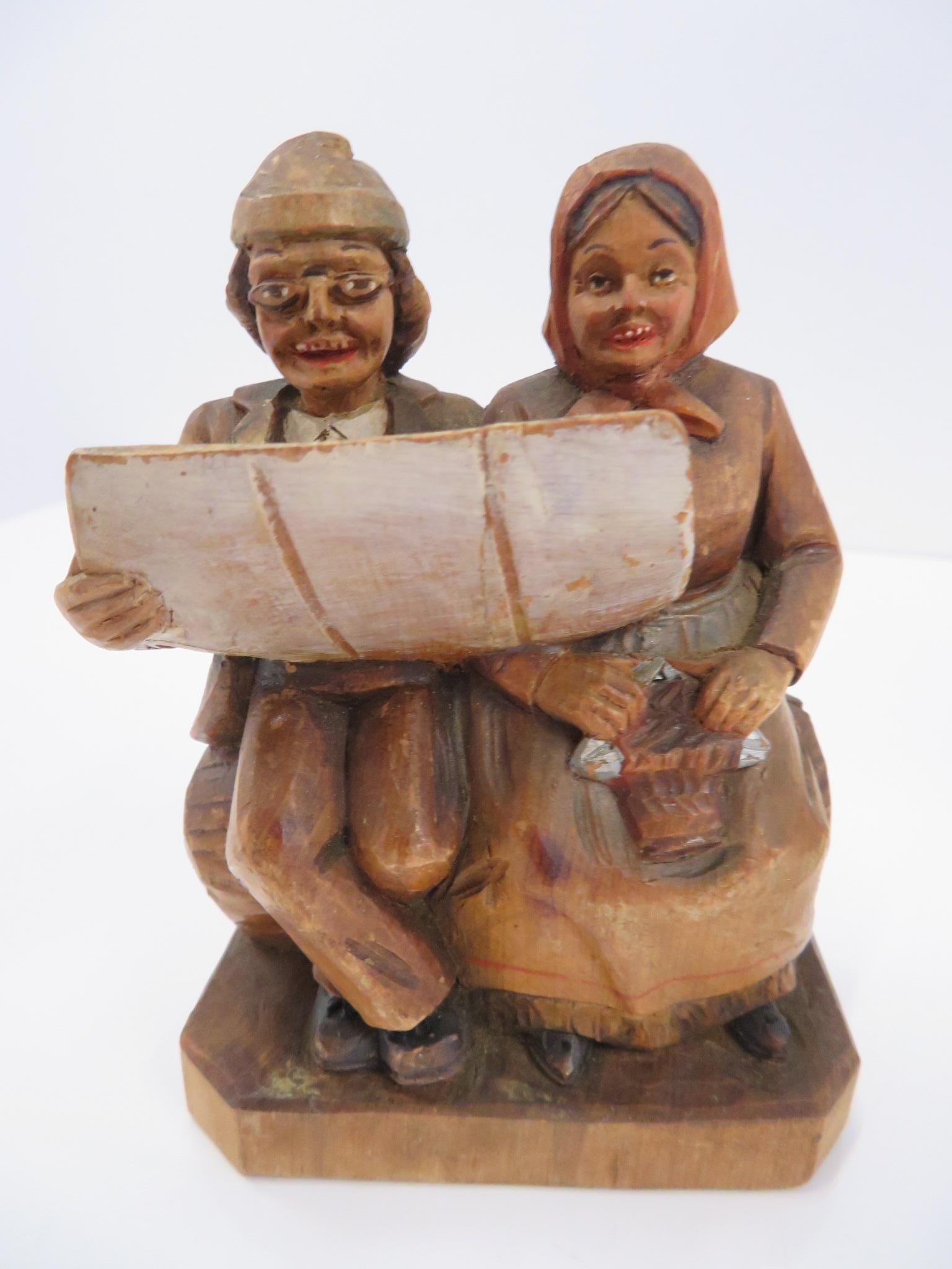 Collection of Hand Carved Anri & Black Forest Folk Art Figures 4