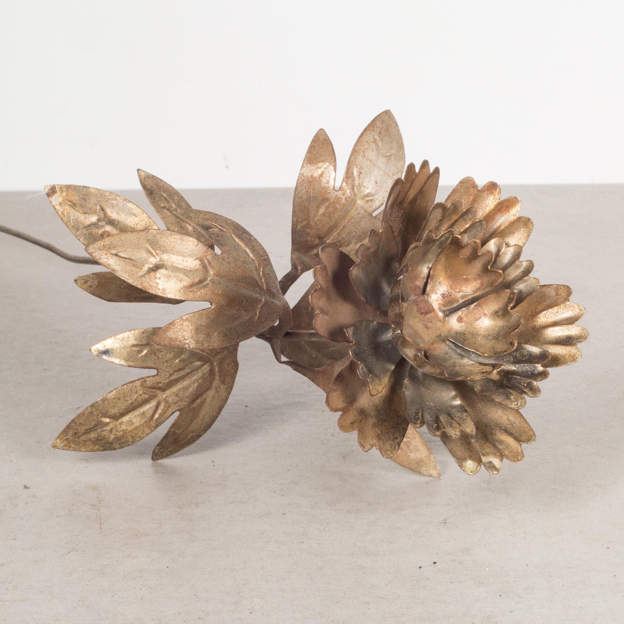 Collection of Hand Cut Metal Flower Sculpture 3
