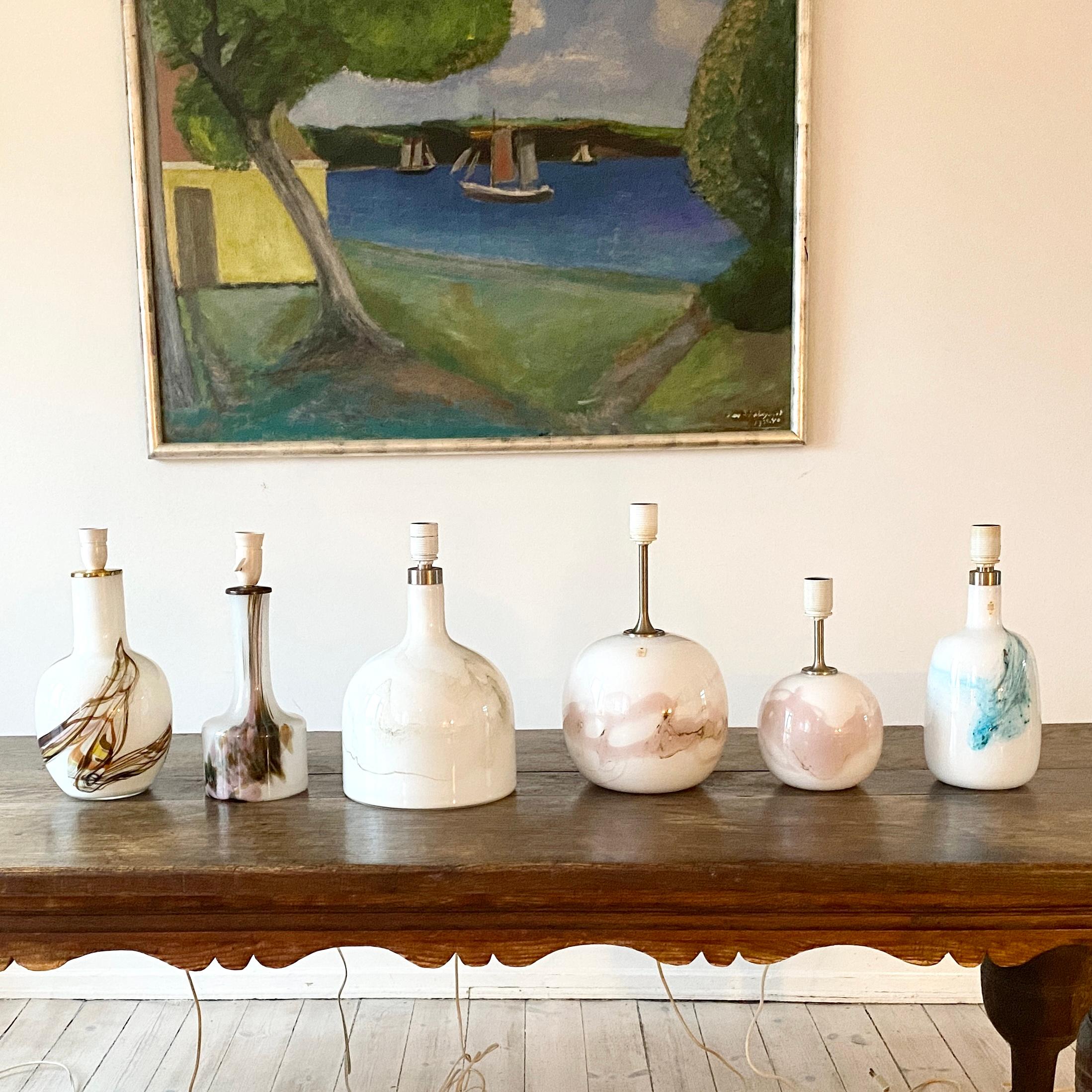 Collection of Holmegaard Lamps by Per Lütken & Michael Bang Denmark 1970s For Sale 9