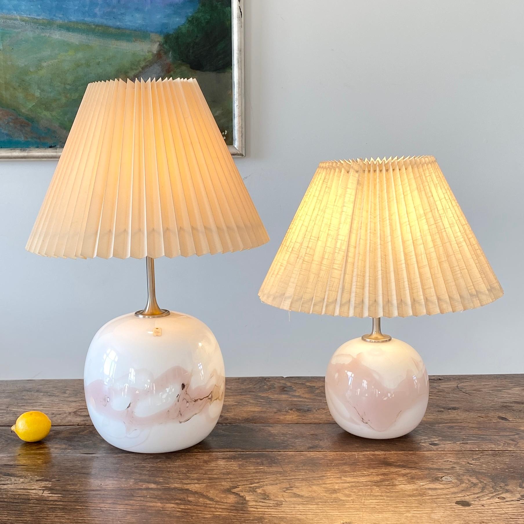 Colección de lámparas Holmegaard de Per Lütken y Michael Bang Dinamarca Años 70 Danés en venta