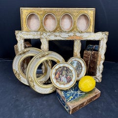 Collection of Italian Florentine Gilt Art Frames Circa 1950's