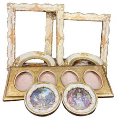 Collection of Italian Florentine Gilt Art Frames Circa 1950's