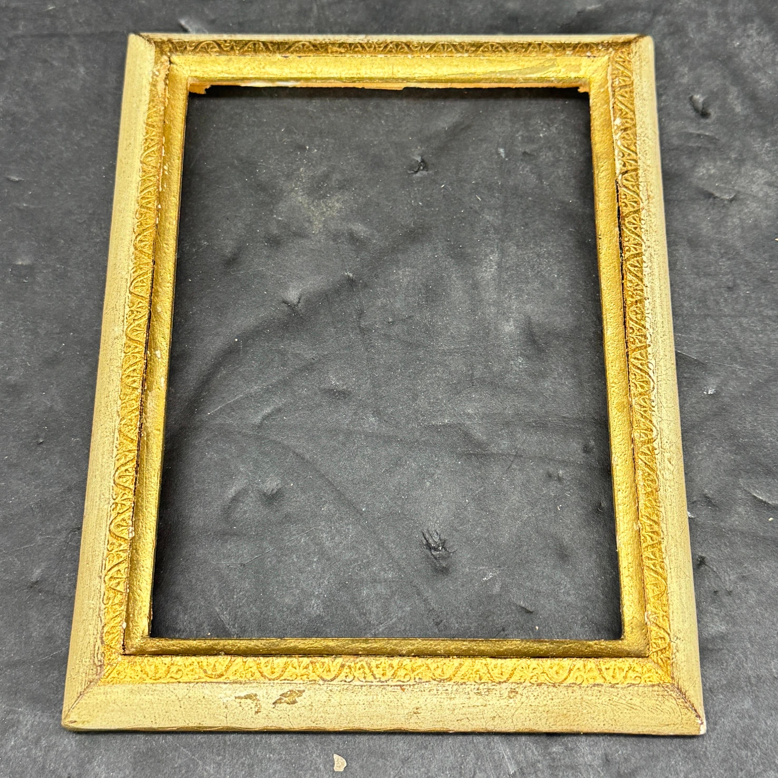 Legno dorato Collection'S di vassoi dorati e cornici d'arte italiane degli anni '50 circa in vendita