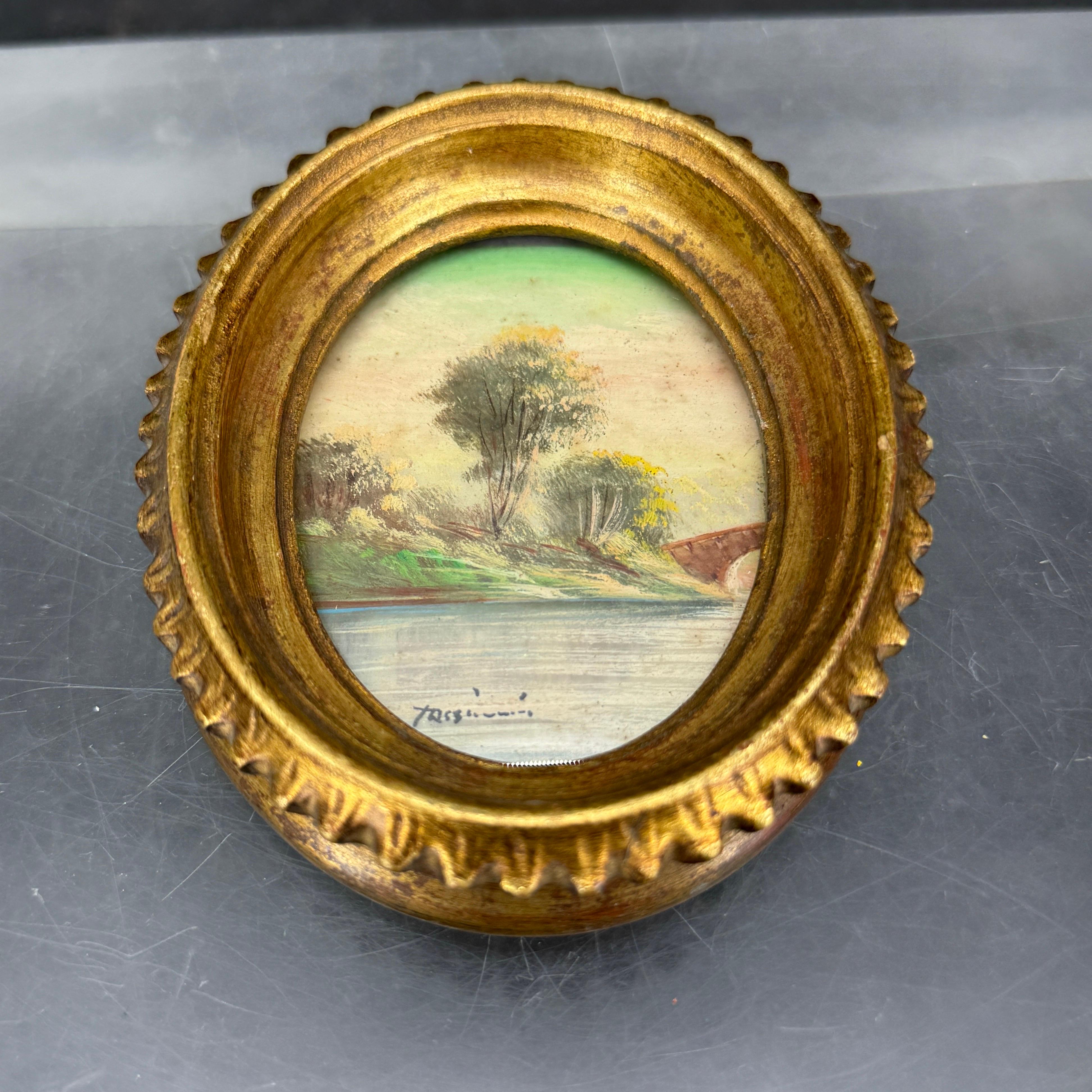 XX secolo Collection of Italian Florentine Gilt Wood Art Frames Circa 1950's in vendita