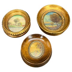 Collection of Italian Florentine Gilt Wood Art Frames Circa 1950's