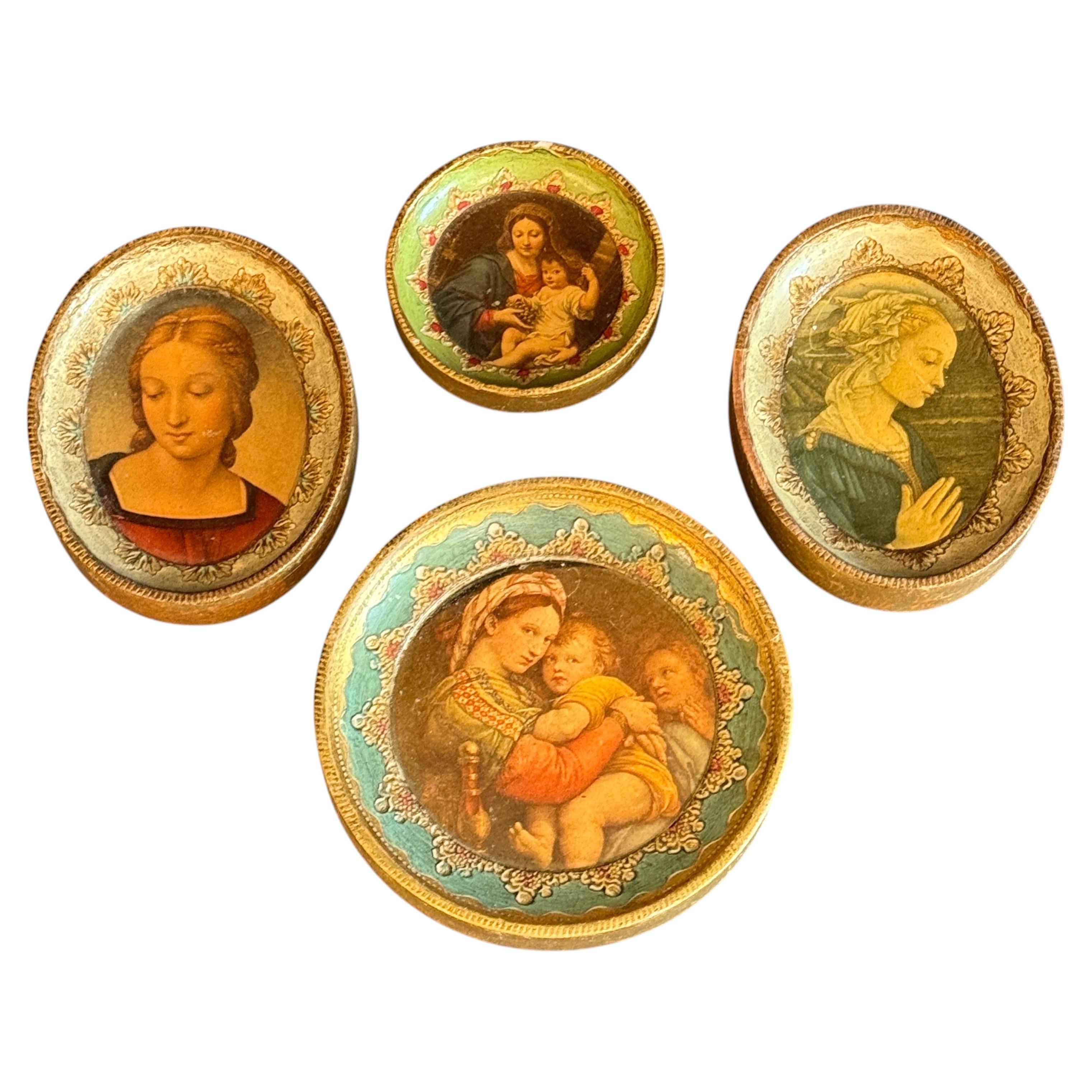 Collectional di cornici d'arte italiane in legno dorato Florentine, circa, anni '50