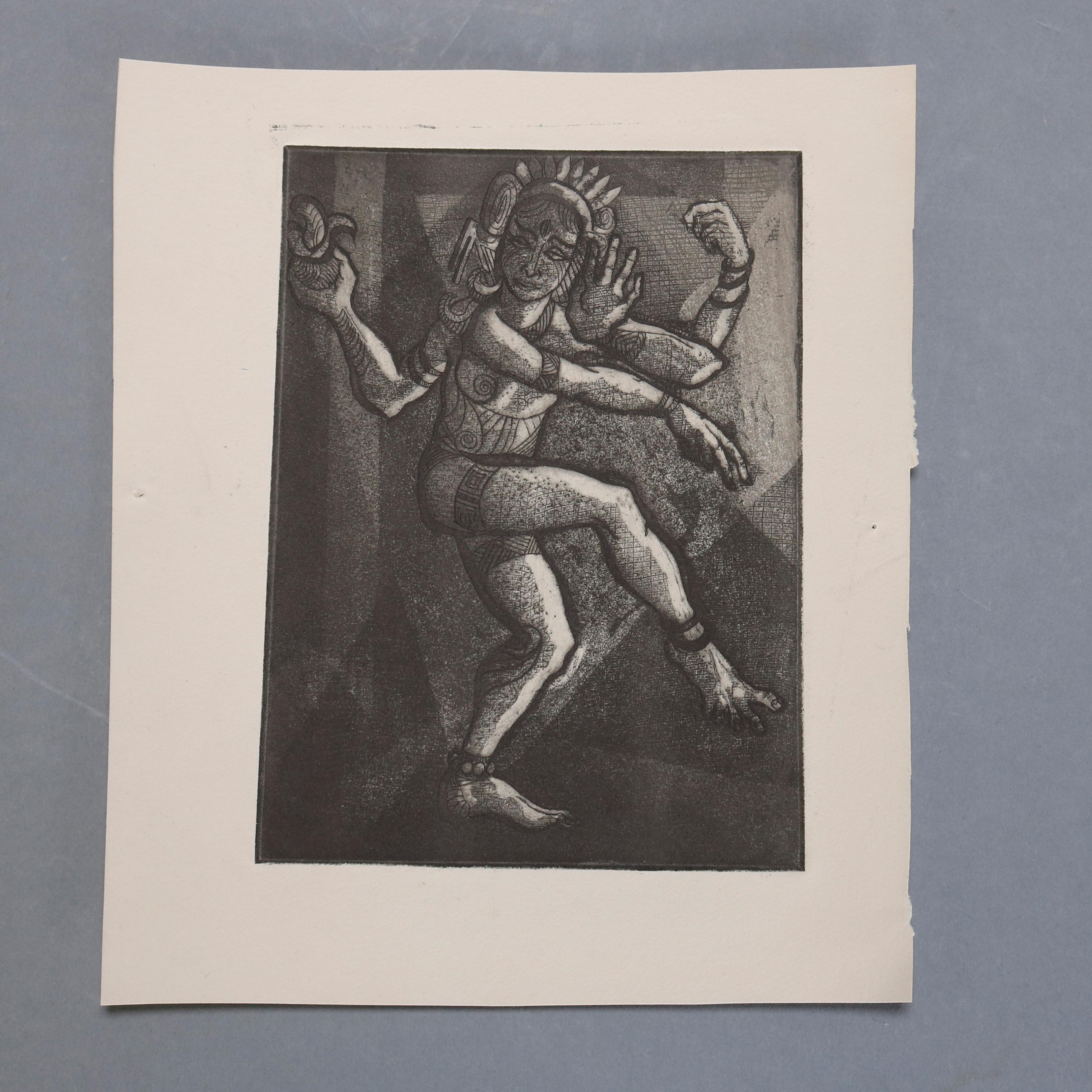 A collection of 4 James Joseph Kearns expressionist lithographs depict figures in various settings, circa 1954

***DELIVERY NOTICE – Due to COVID-19 we are employing NO-CONTACT PRACTICES in the transfer of purchased items.  Additionally, for those