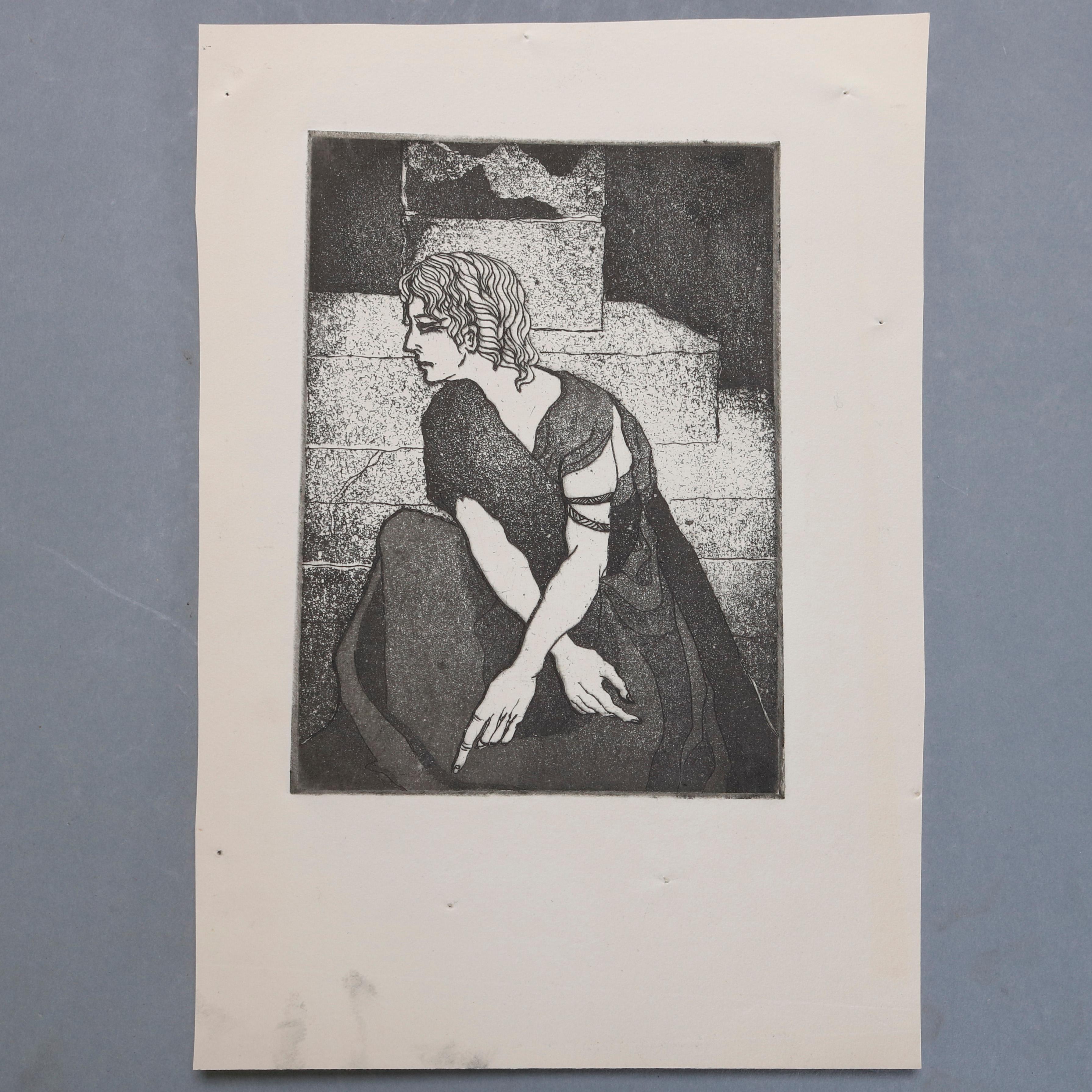 Collection of James Joseph Kearns Expressionist Lithographs with Figures 2