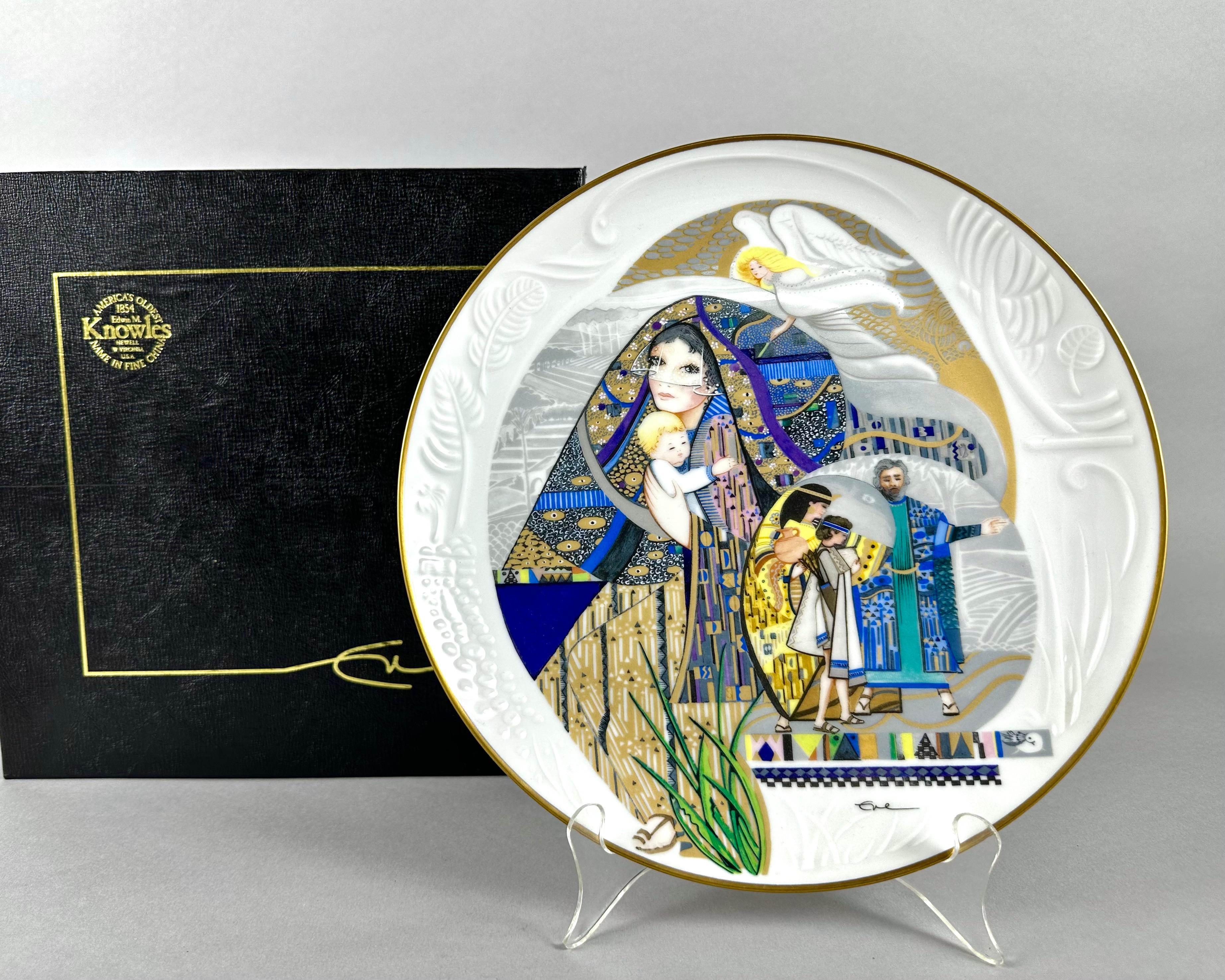 Porcelain Collection Of Knowles Collector Fine China Plates By Eve Licea Biblical Mothers For Sale