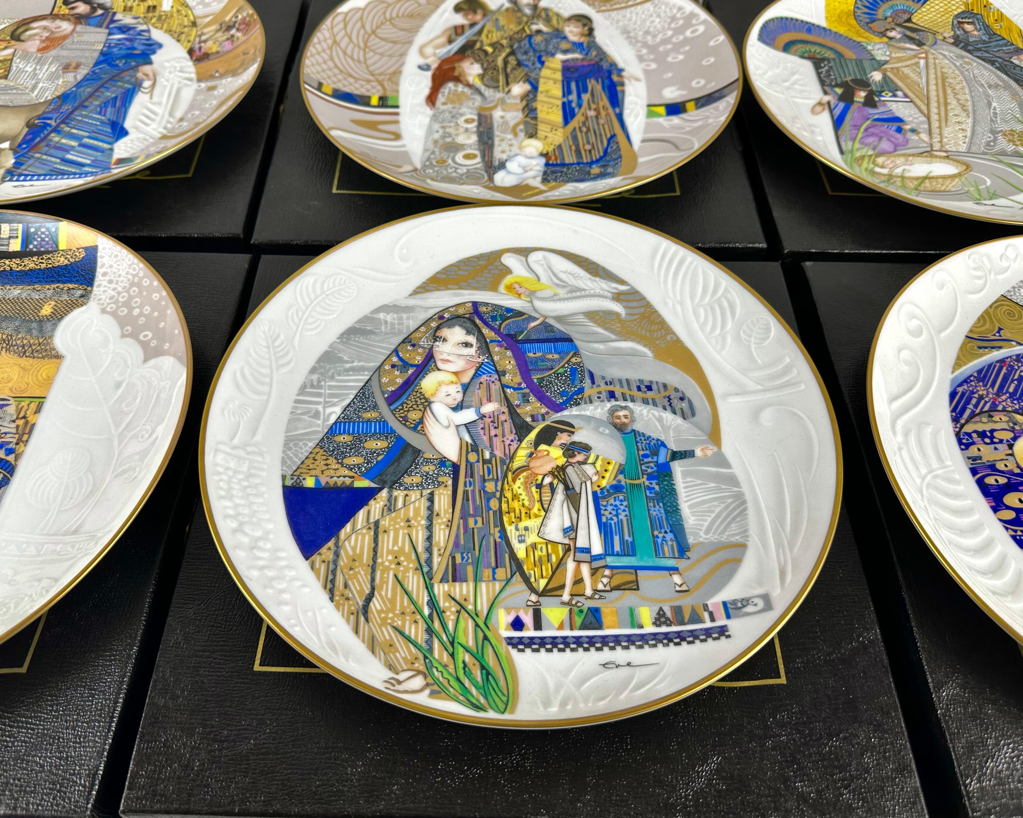 Collection Of Knowles Collector Fine China Plates By Eve Licea Biblical Mothers For Sale 1