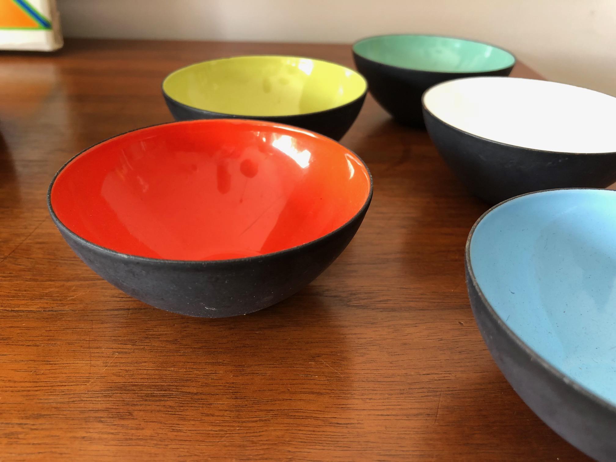 Collection of Krenit Bowls, Denmark In Good Condition For Sale In St.Petersburg, FL