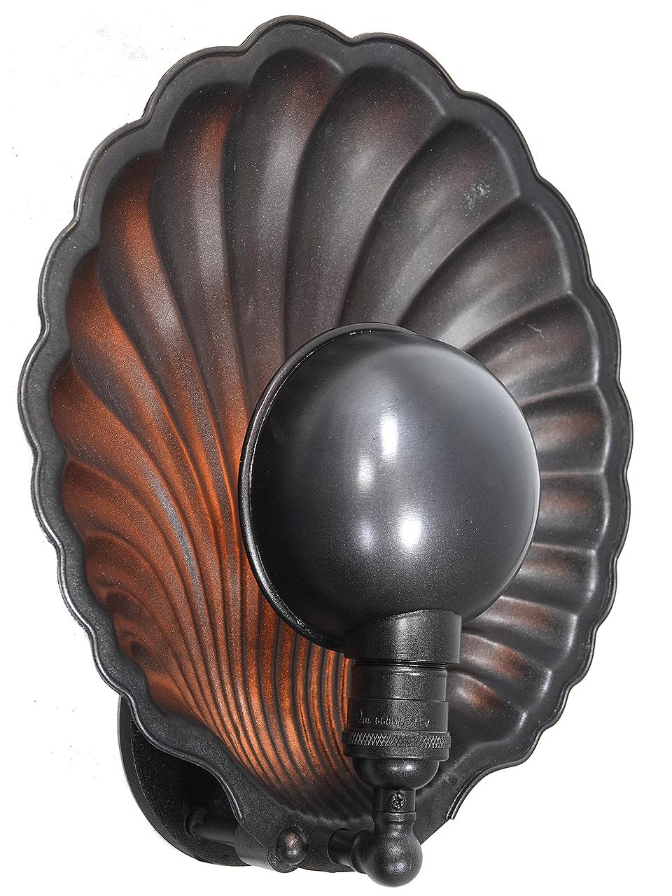 American Collection of Large 12 Inch Scallop Shell Sconces For Sale
