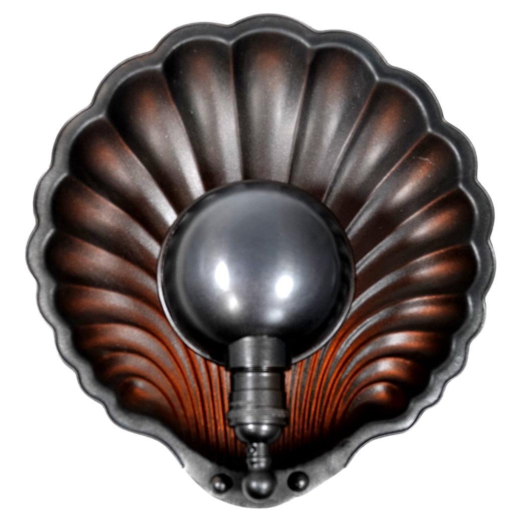Collection of Large 12 Inch Scallop Shell Sconces For Sale