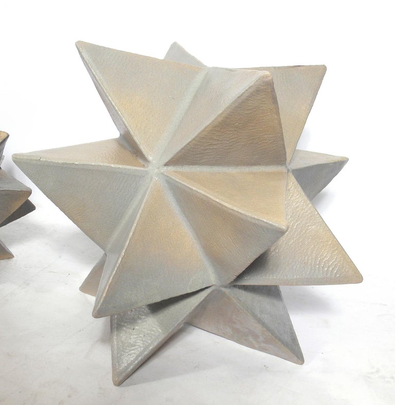 Collection of Large Scale Geometric Ceramic Sculptures at 1stDibs