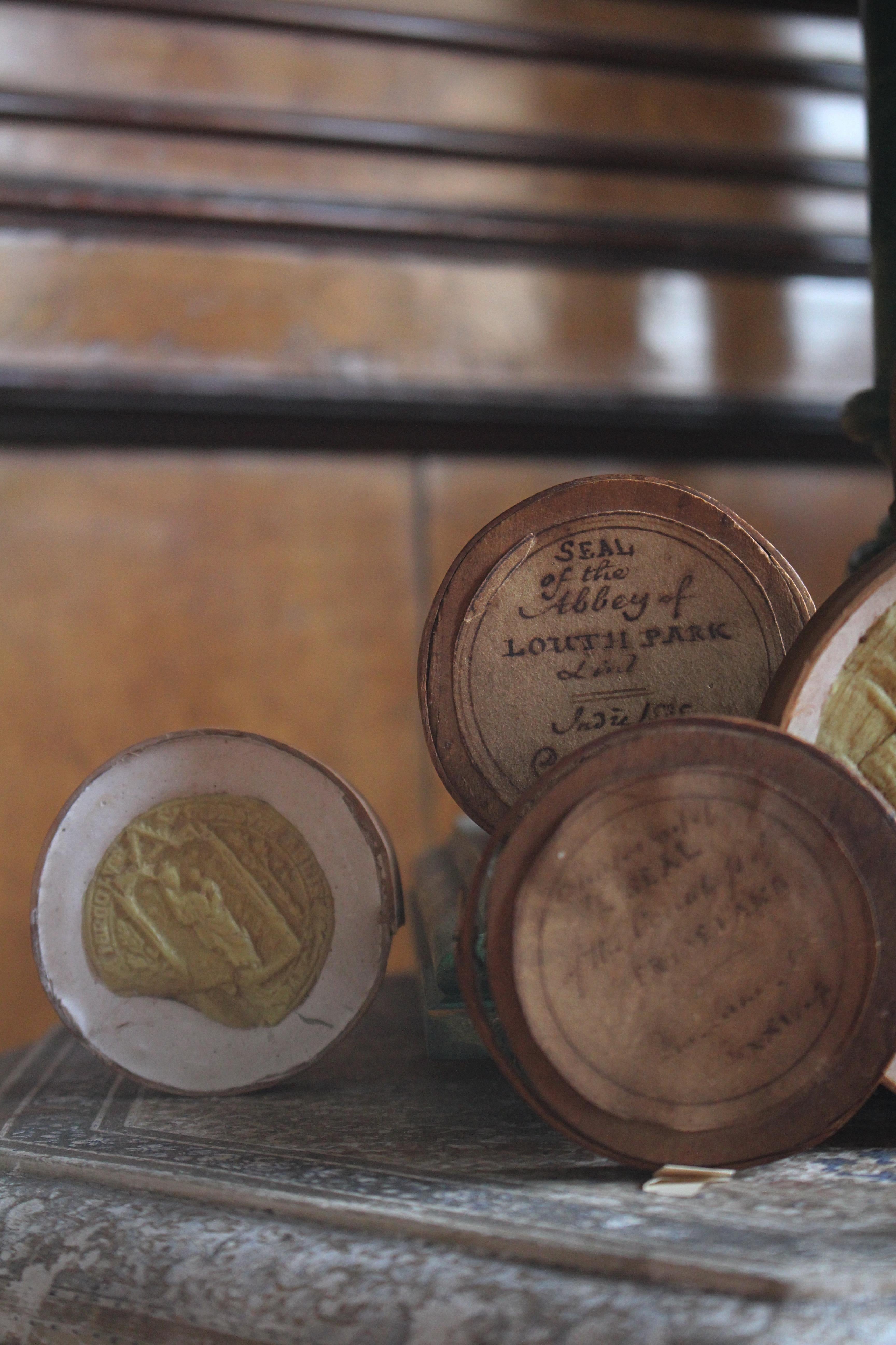 Collection of Late 18th Century English Wax & Plaster Abbey & College Seals For Sale 8