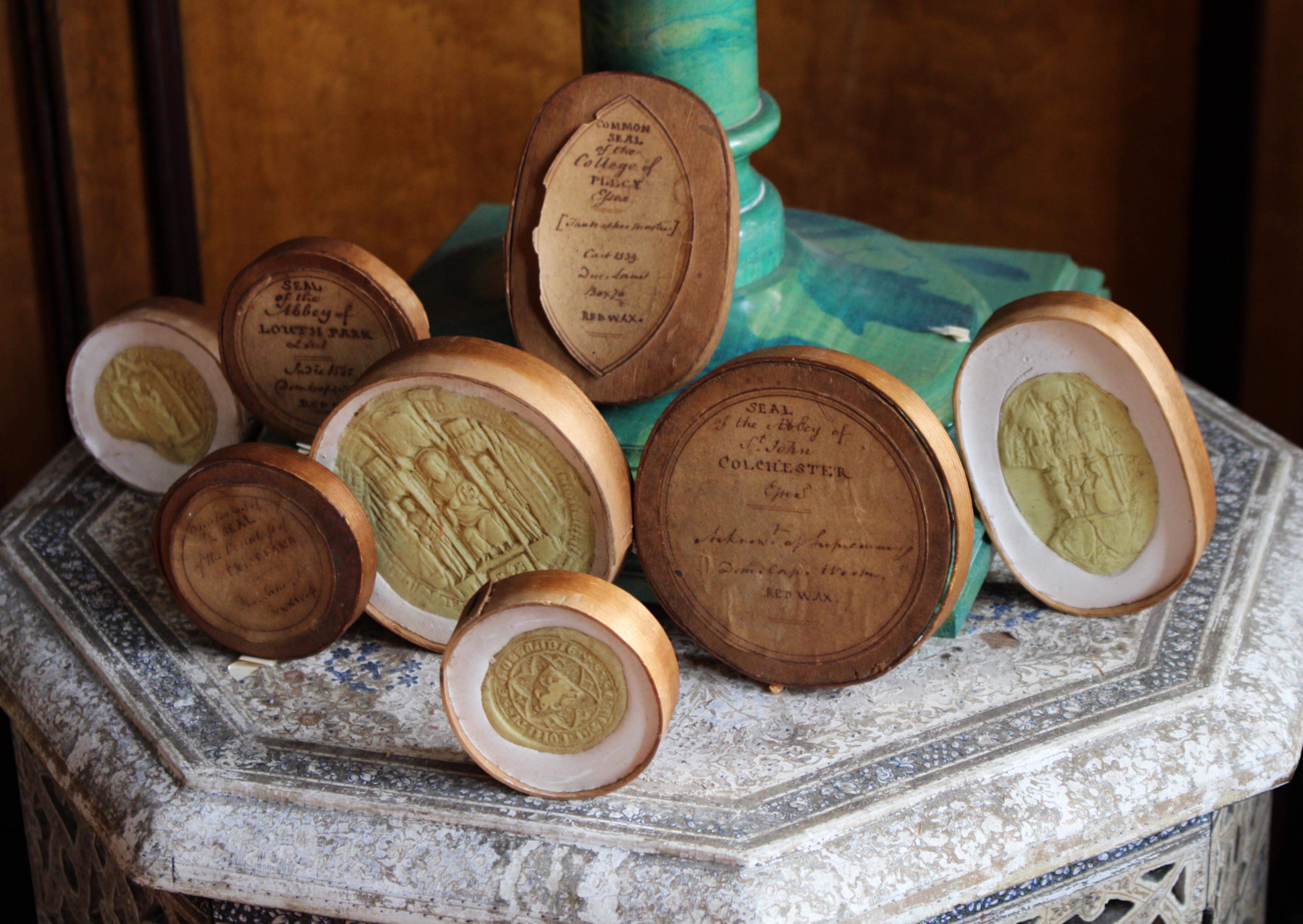 Collection of Late 18th Century English Wax & Plaster Abbey & College Seals For Sale 10