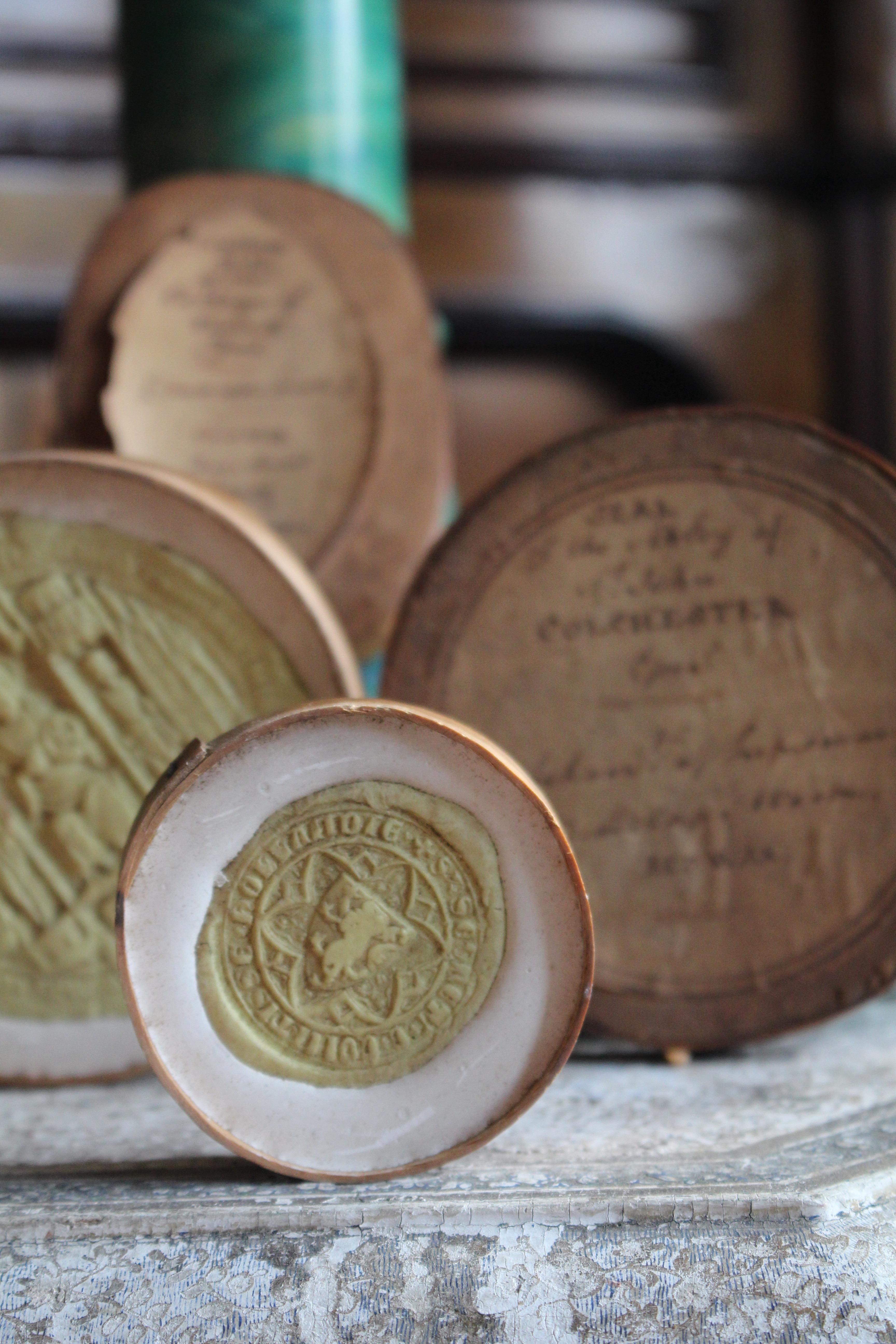 Collection of Late 18th Century English Wax & Plaster Abbey & College Seals For Sale 6