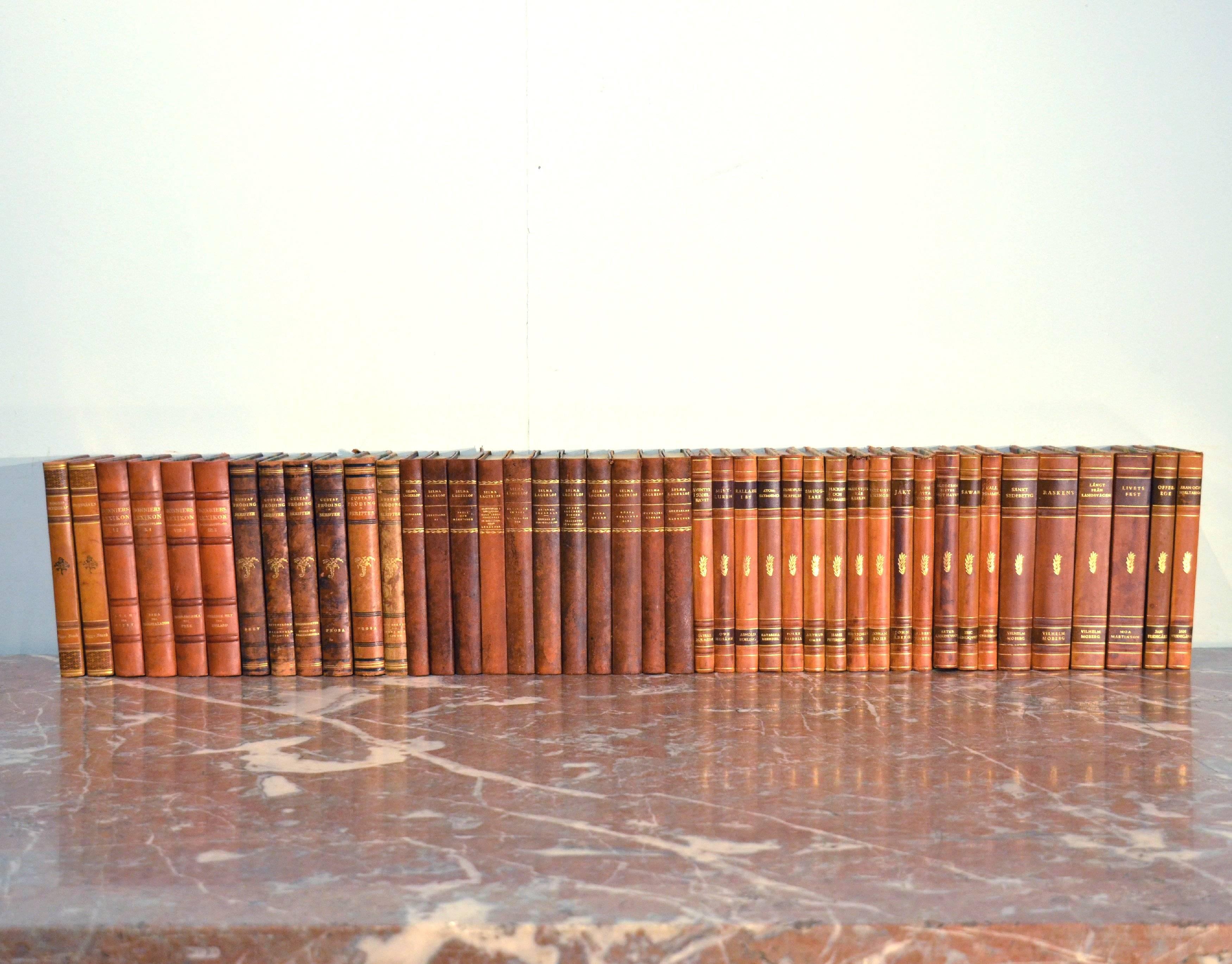 Embossed Collection of Leather Bound Books, Series 110