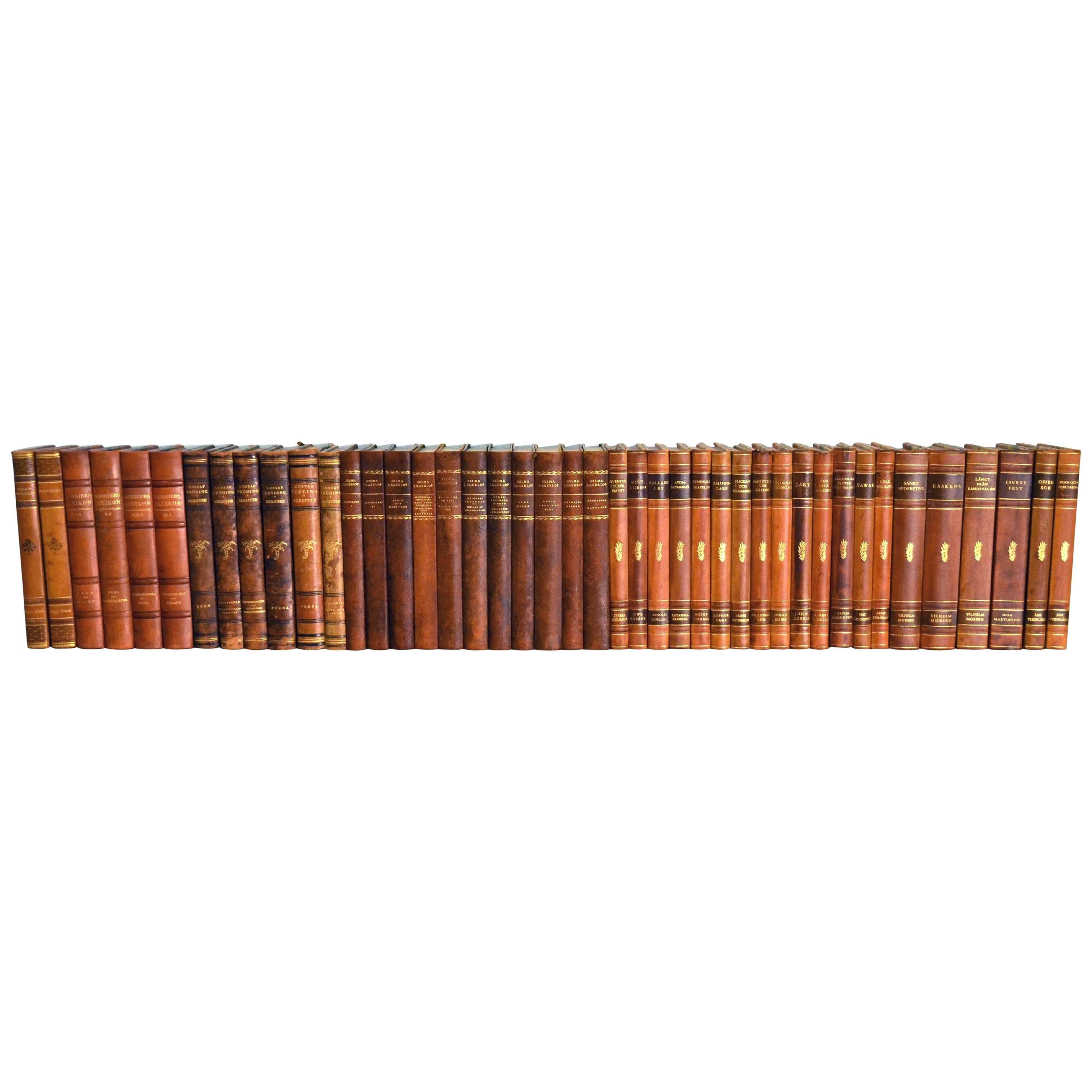 Collection of Leather Bound Books, Series 110