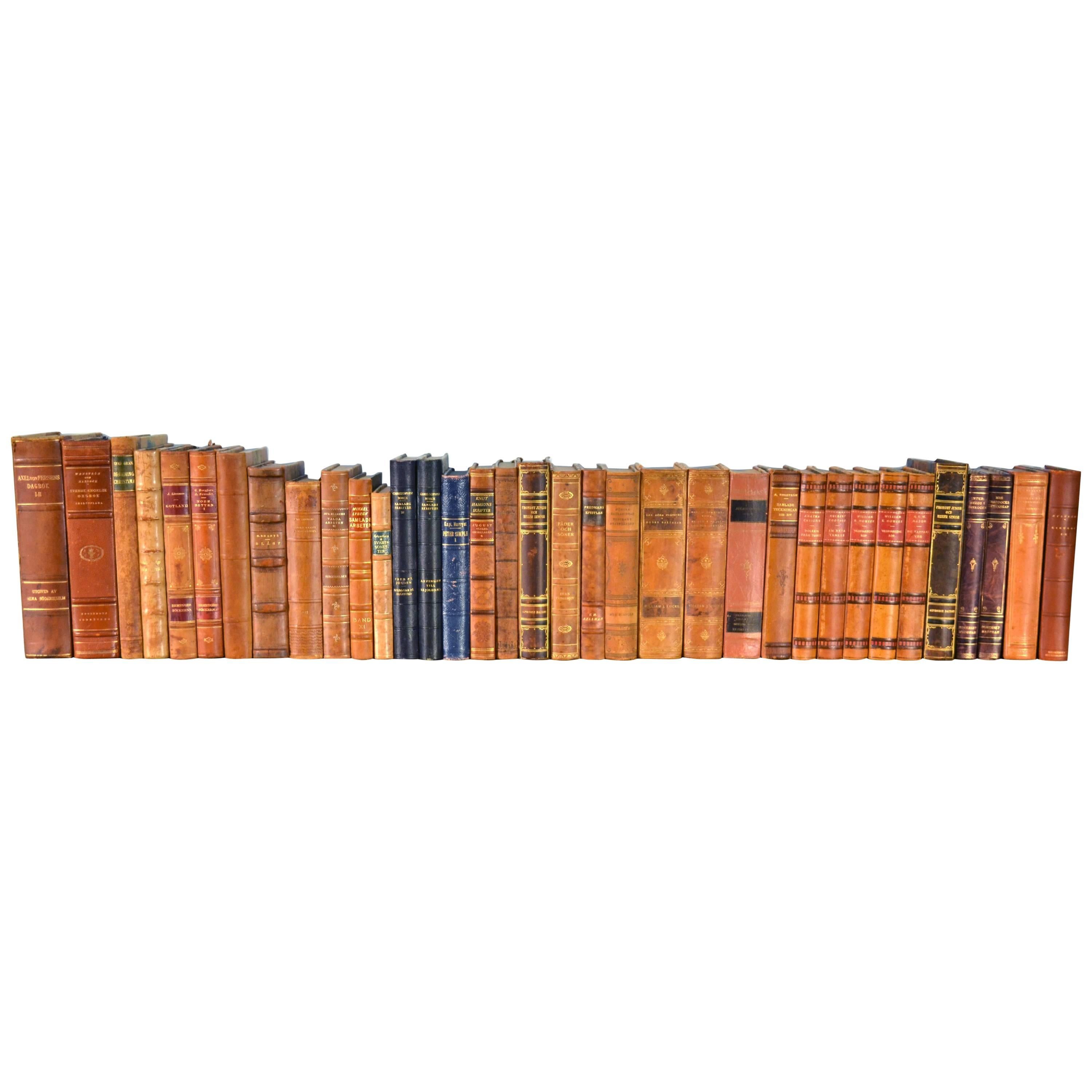 Collection of Leather Bound Books, Series 113