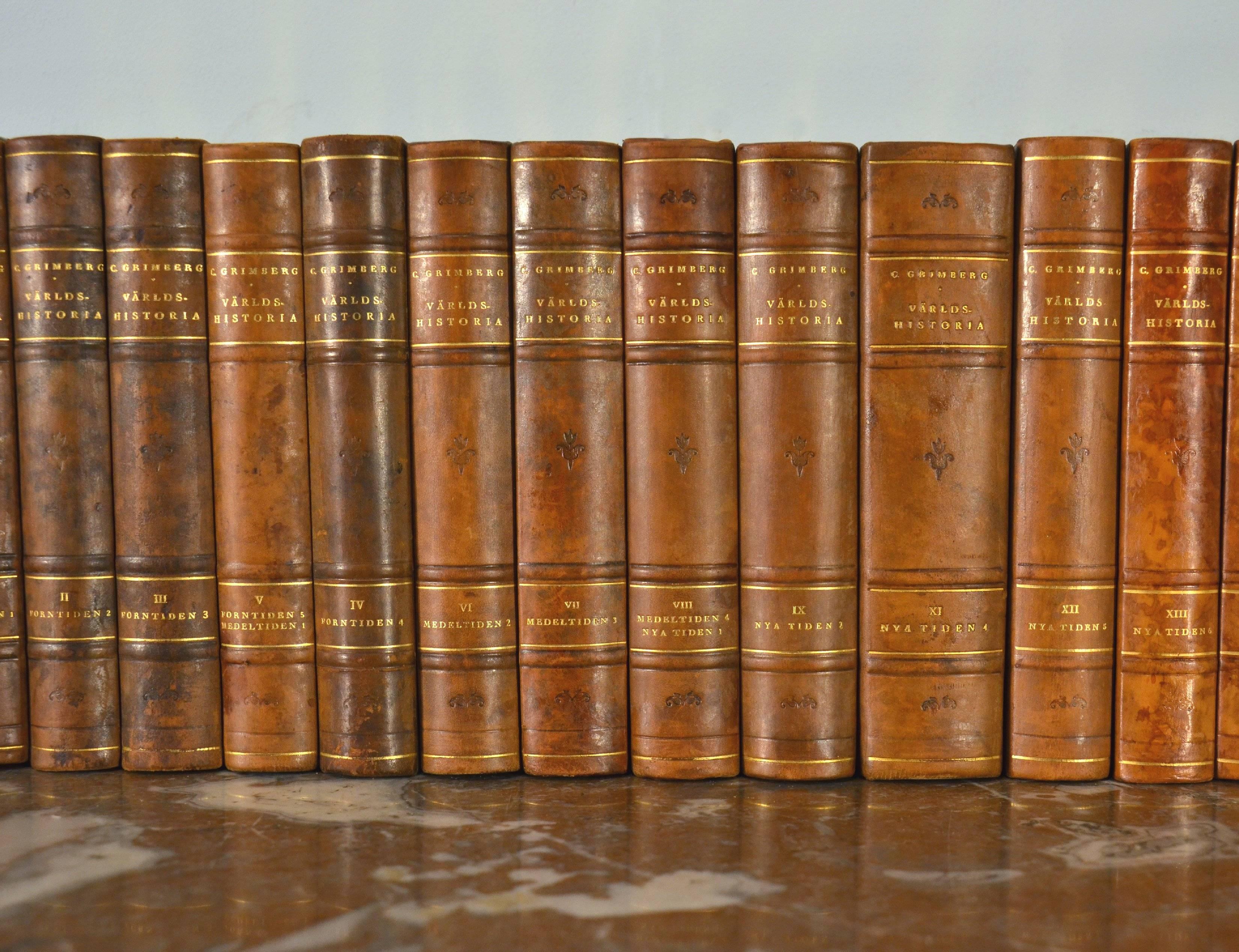 Collection of Leather Bound Books, Series 114 2