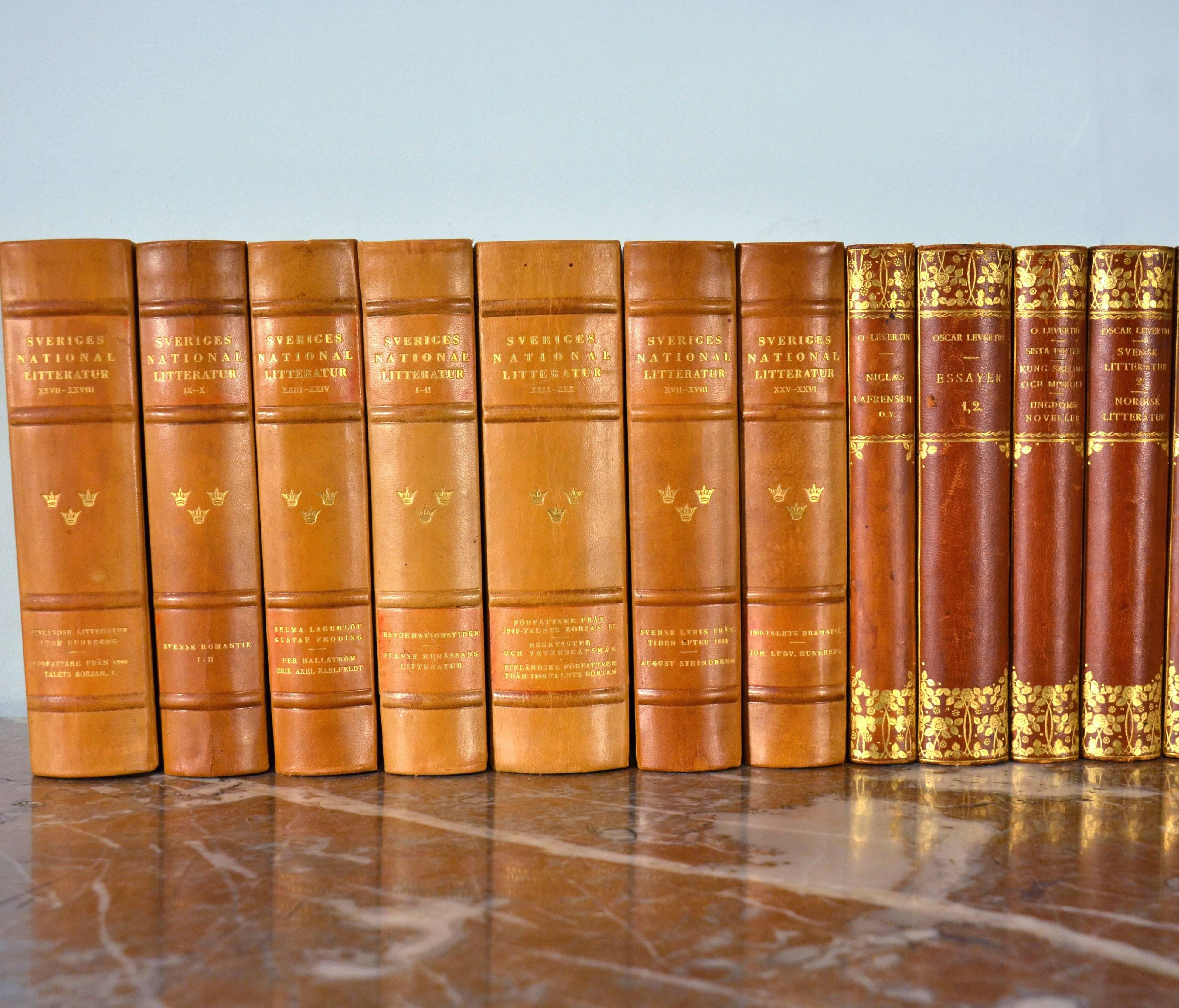 Collection of Leather Bound Books, Series 117 1