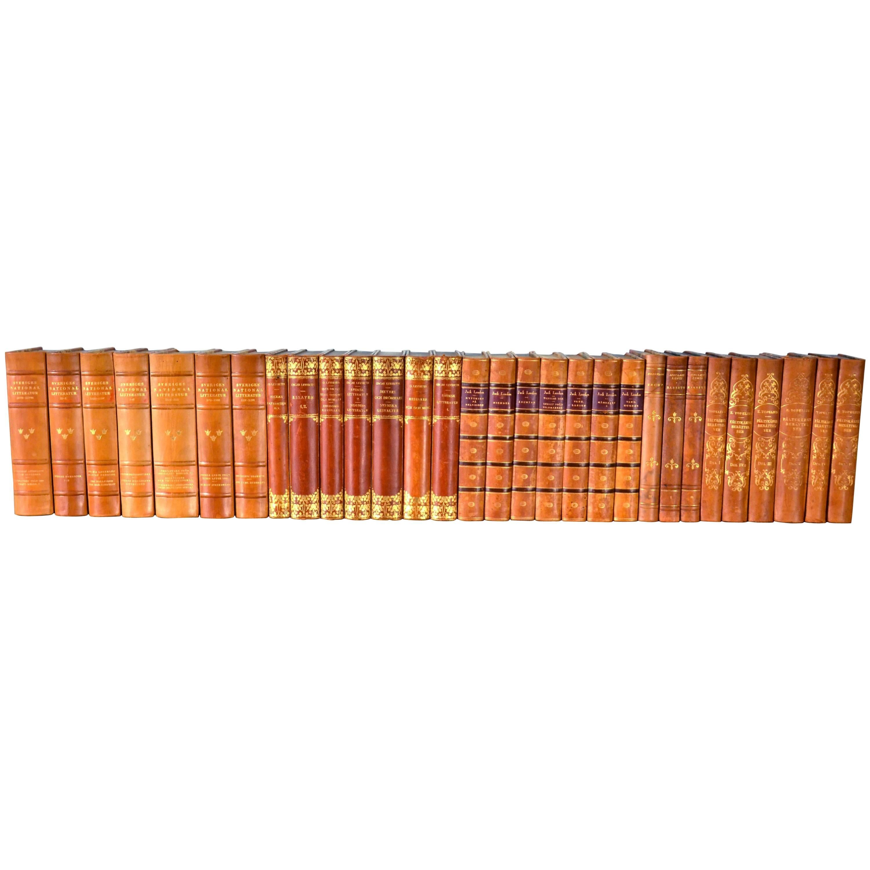 Collection of Leather Bound Books, Series 117