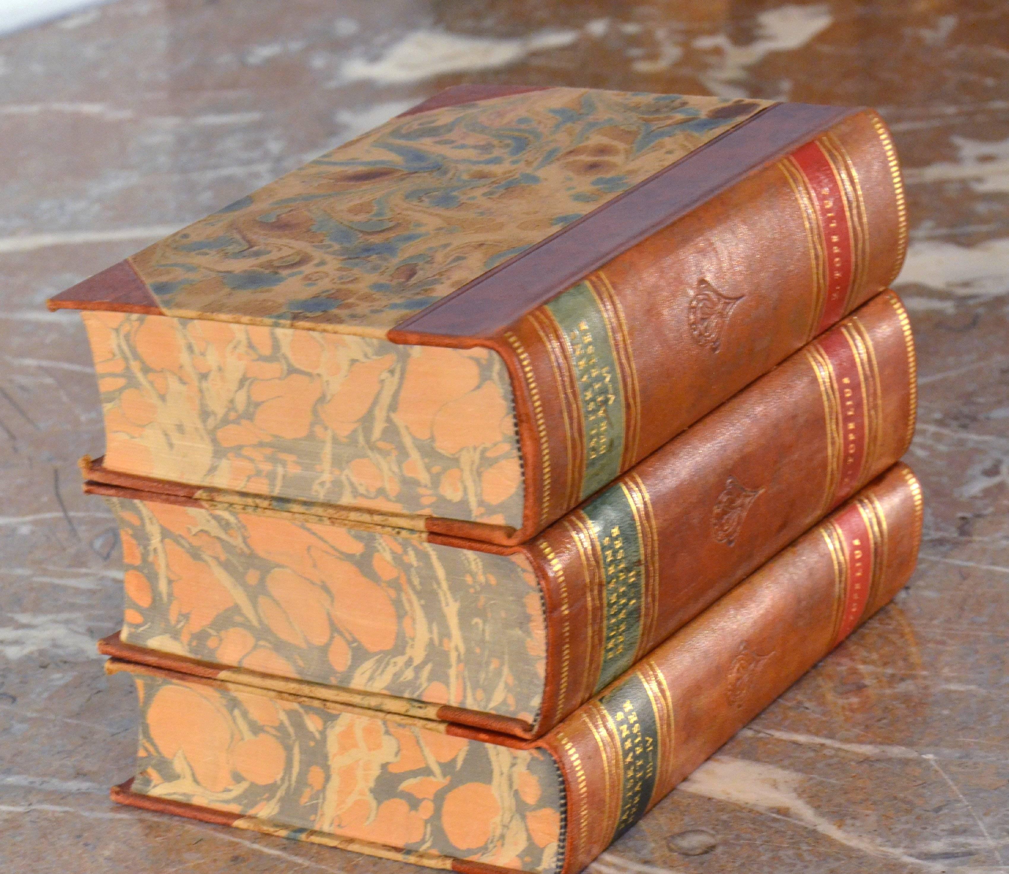 Collection of Leather Bound Books, Series 119 1