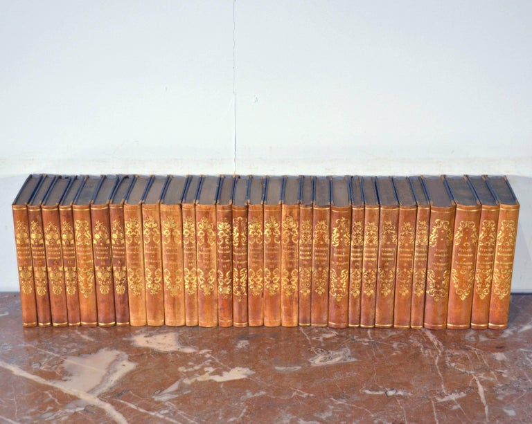 Collection of Leather Bound Books, Series 121 For Sale at 1stdibs